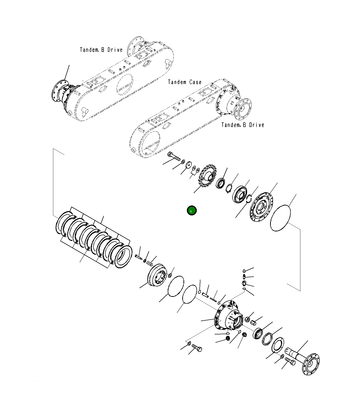 Ведущая звезда 23H-25-11450 Komatsu