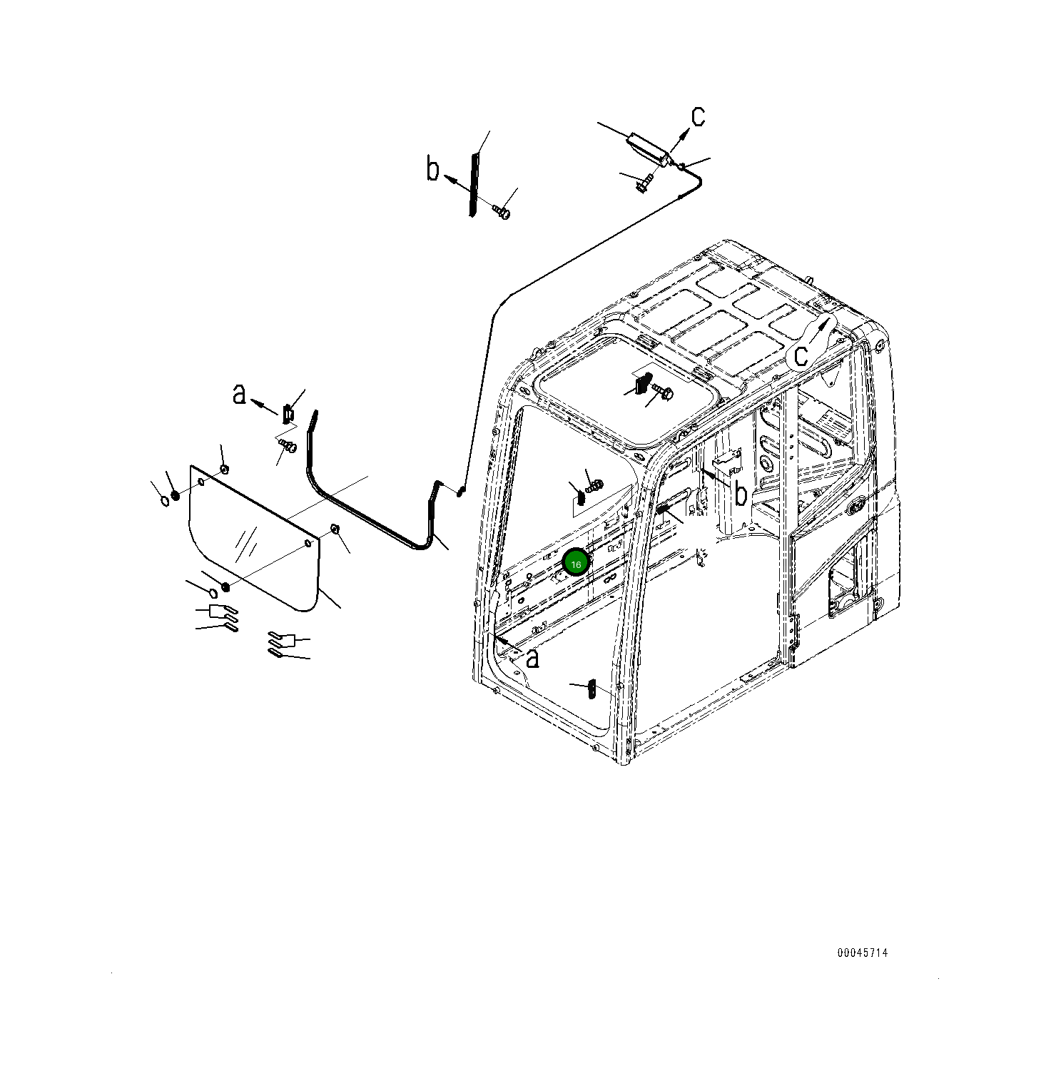 Винт 0102320616 Komatsu