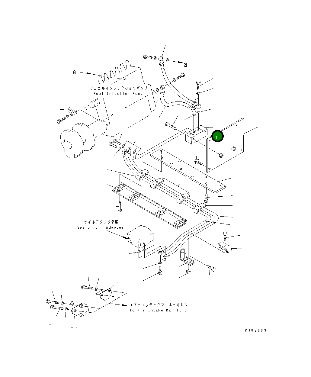 Адаптер 6215-71-7350 Komatsu