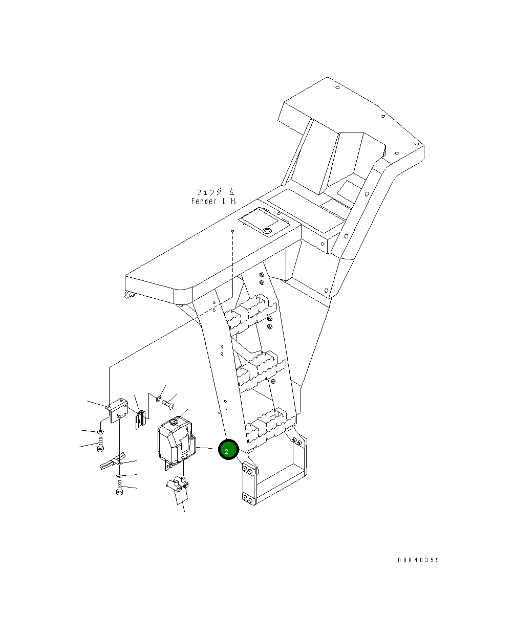 Бак 423-947-1121 Komatsu