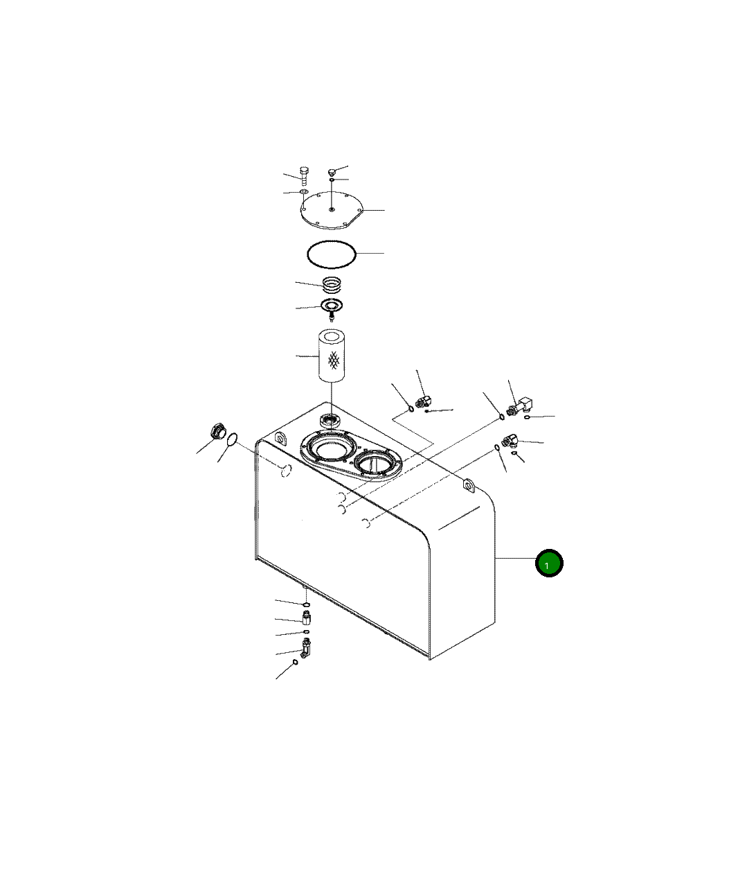 Бак 424-60-45311 Komatsu
