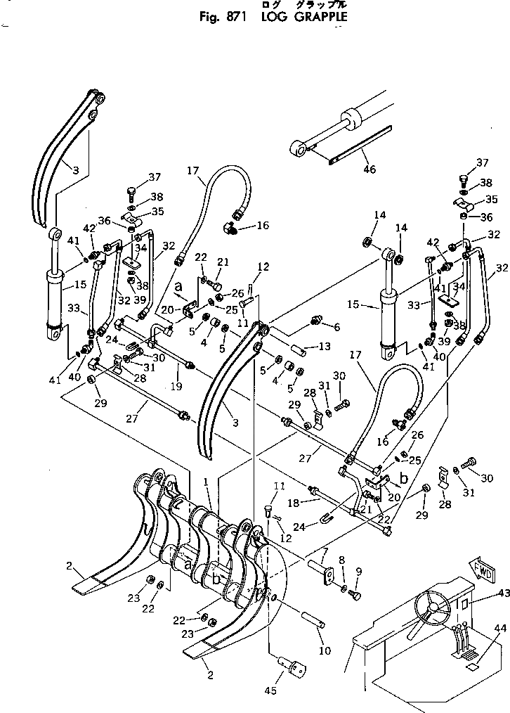 Вилка 381-898073-1 Komatsu