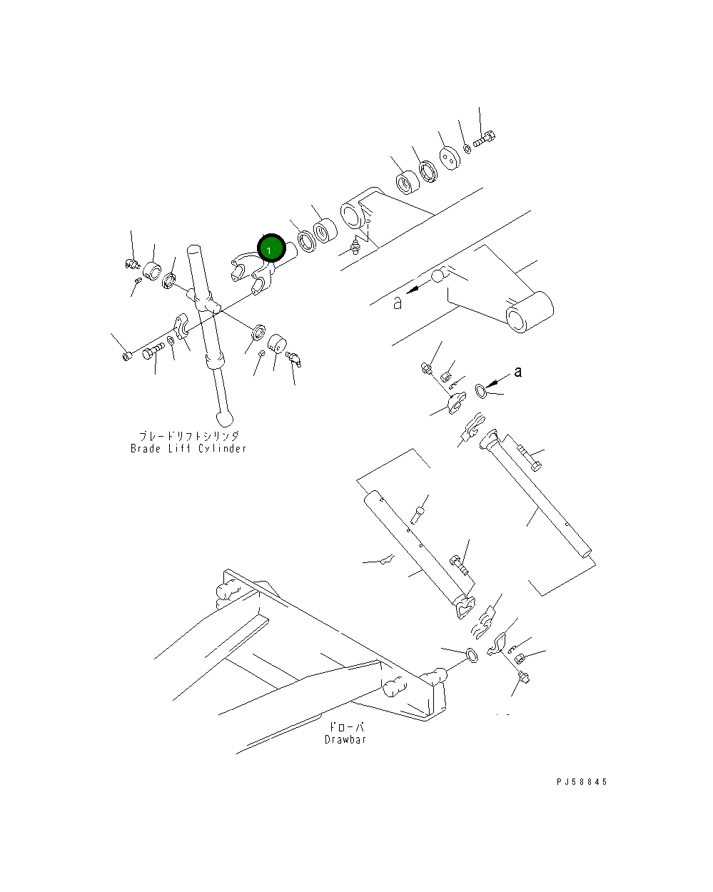 Вилка 233-70-24261 Komatsu