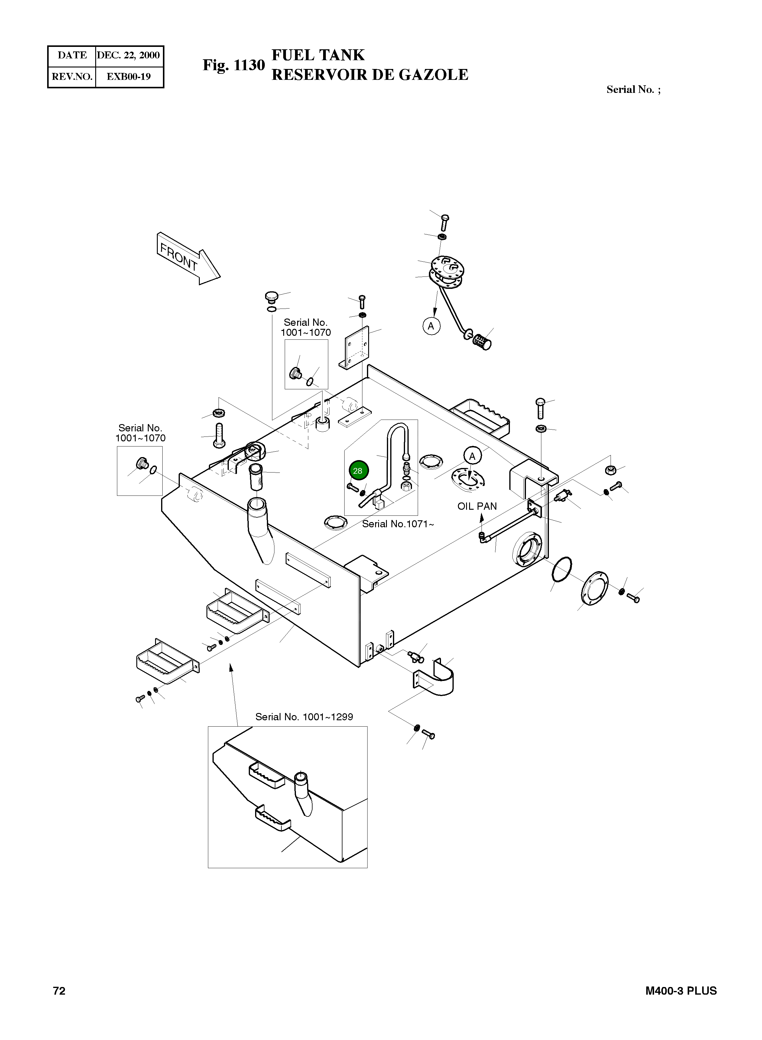 Болт M6X1.0X10 S0504313 Komatsu