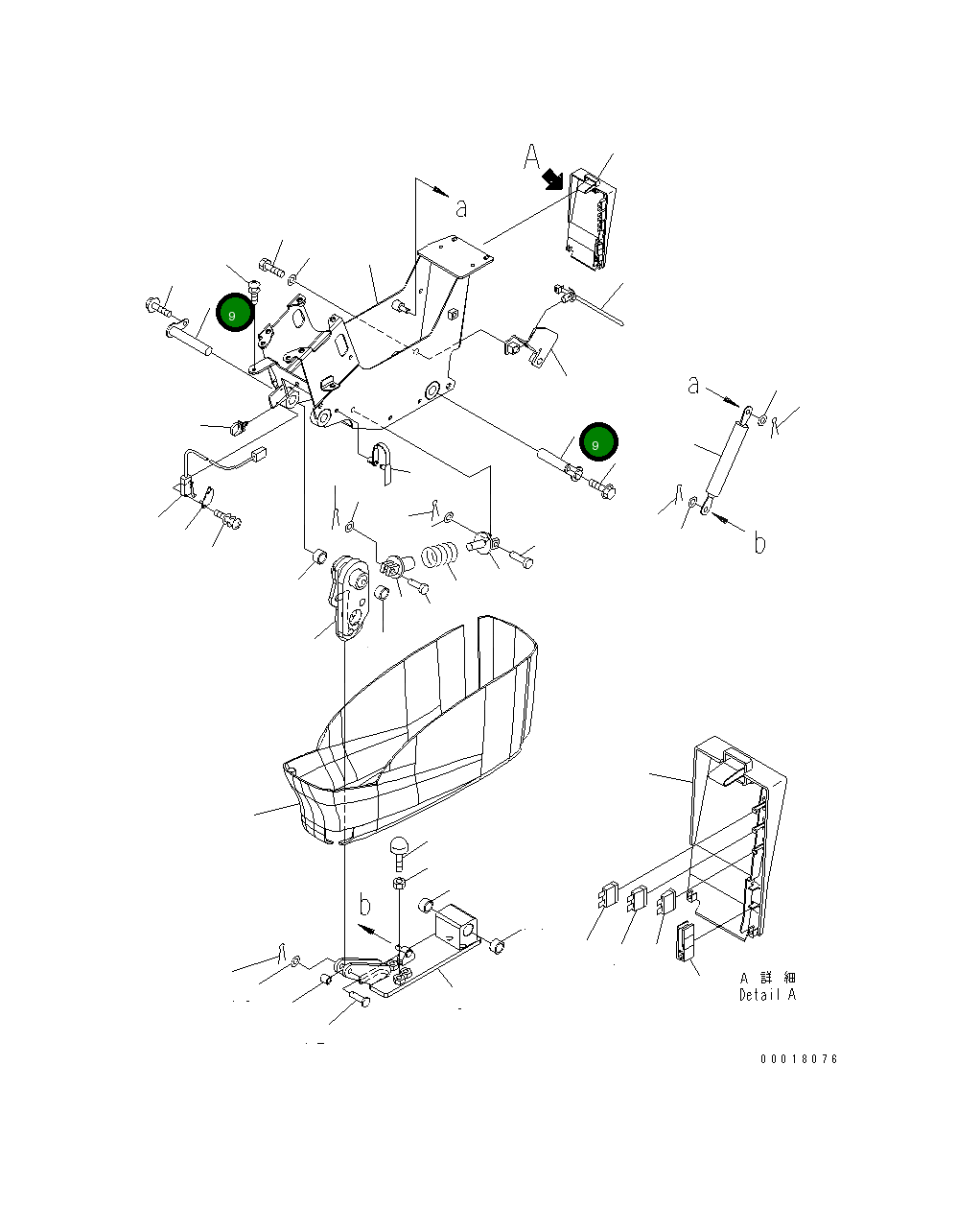 Вал 22U-43-22370 Komatsu