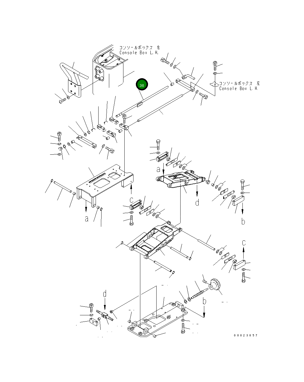 Вал 154-43-73680 Komatsu