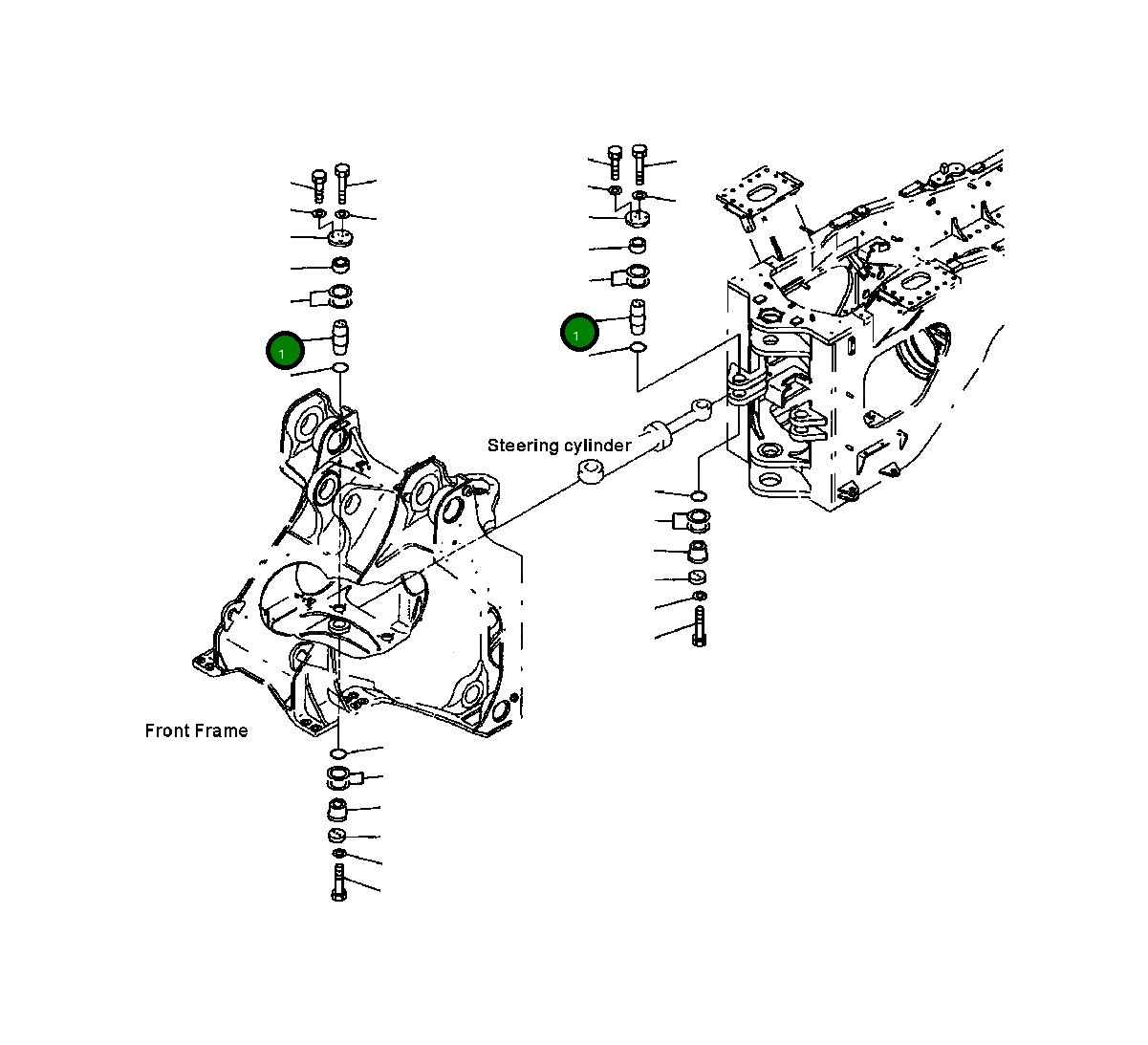 Вал 428-46-12131 Komatsu
