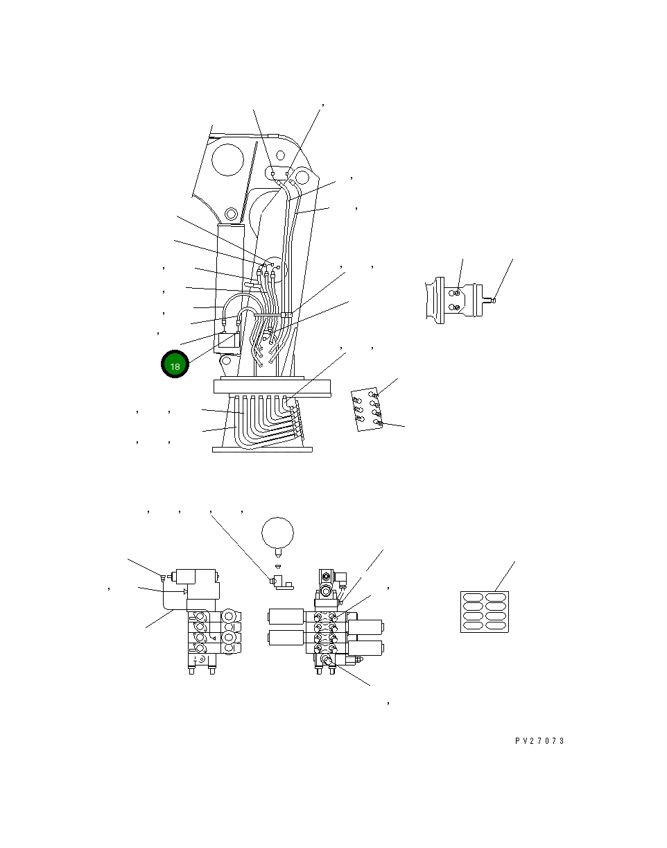 Адаптер UN728S87003 Komatsu