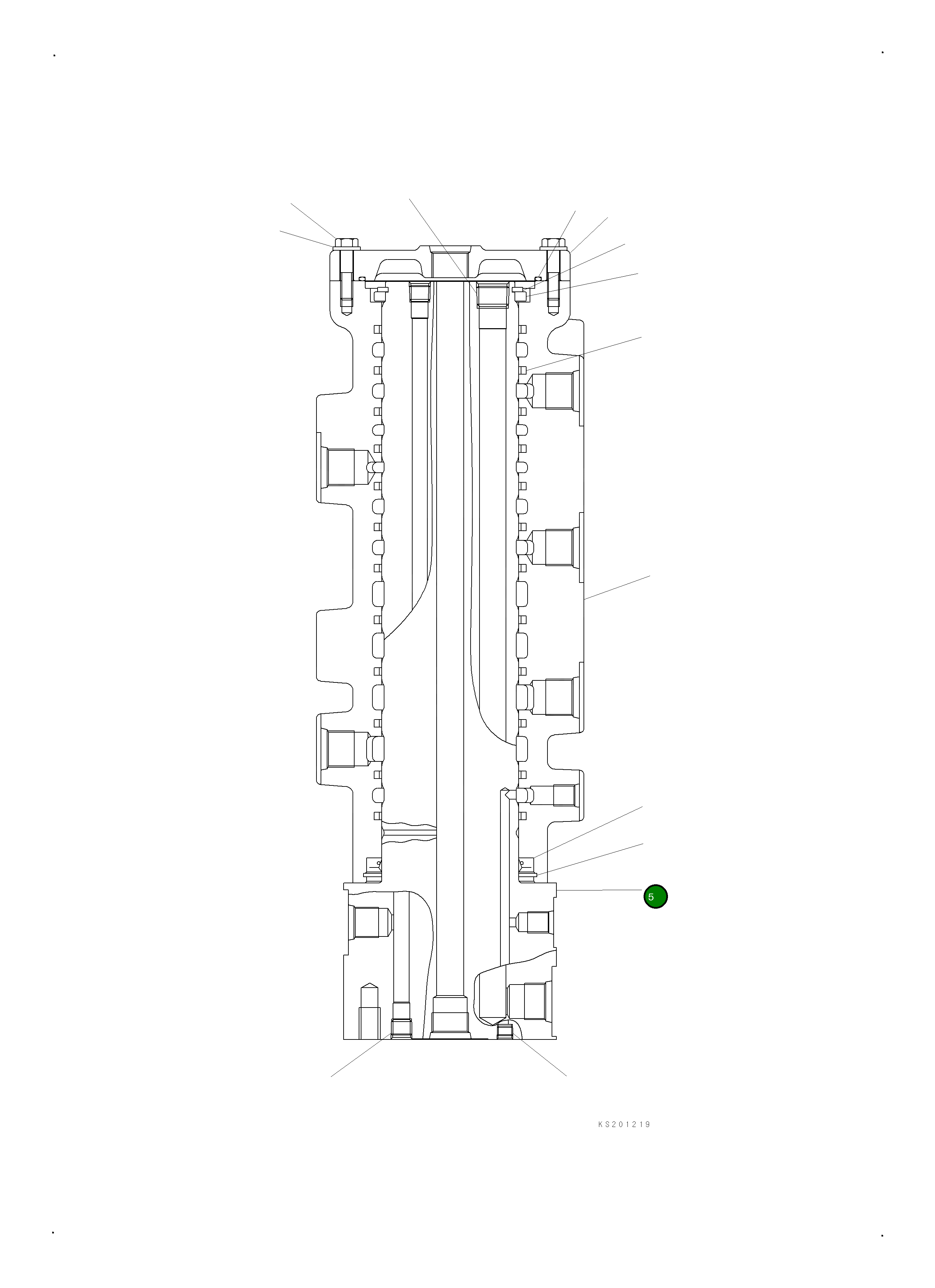 Вал 703-09-92760 Komatsu