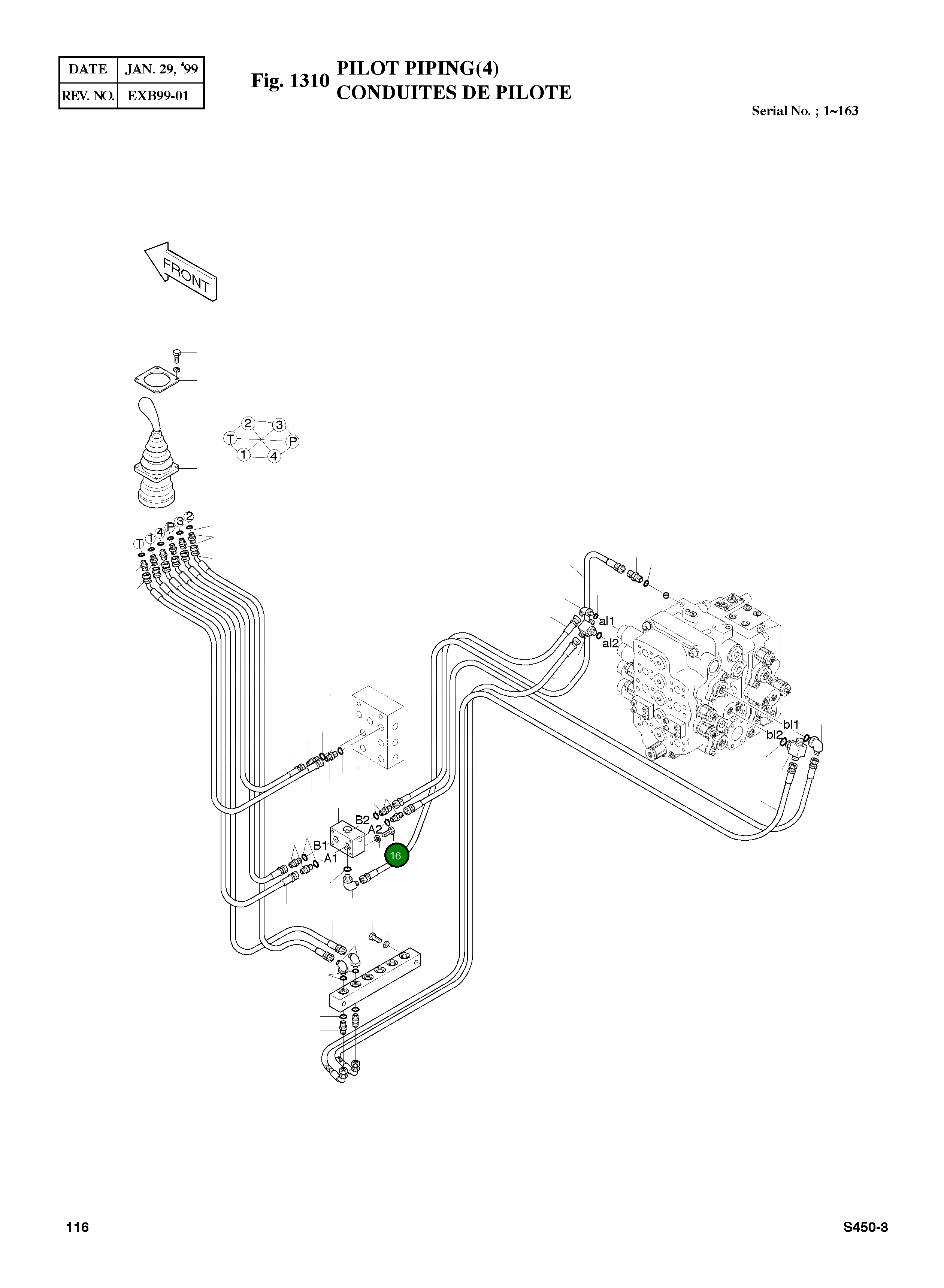 Болт M8X1.25X60 S0556553 Komatsu