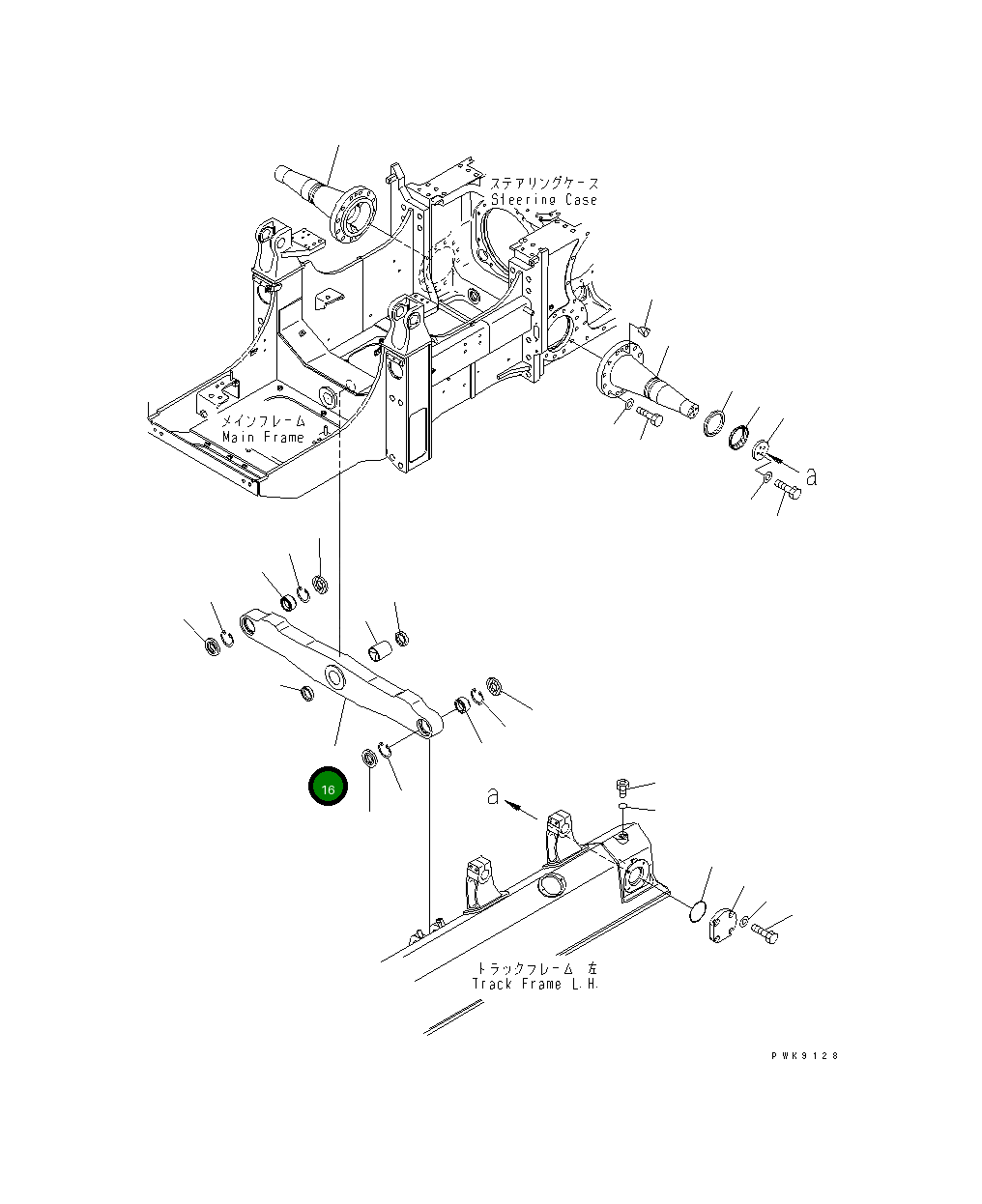 Балансирная штанга 134-50-62111 Komatsu
