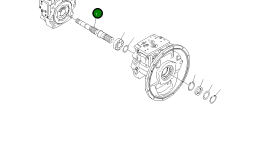 Вал 708-3M-12111 Komatsu