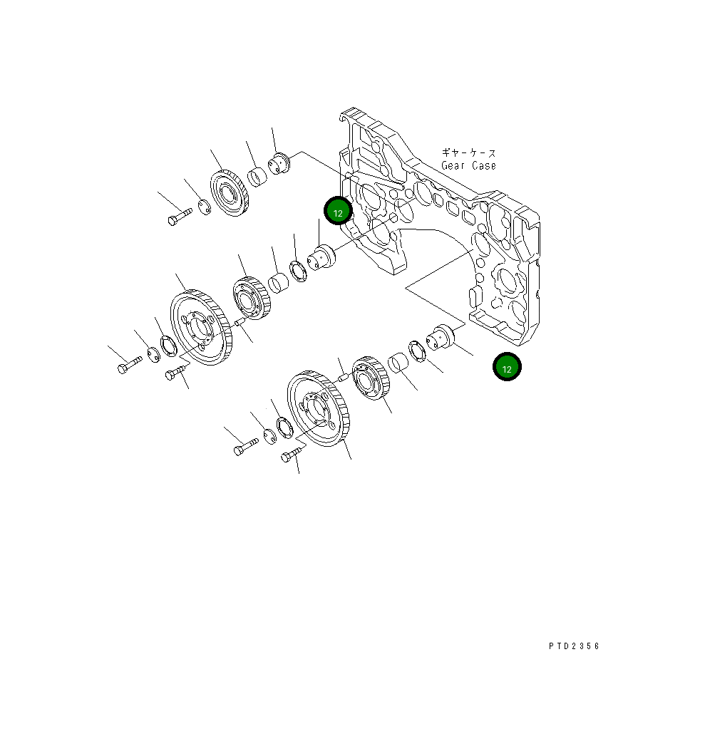 Вал 6215-31-6431 Komatsu