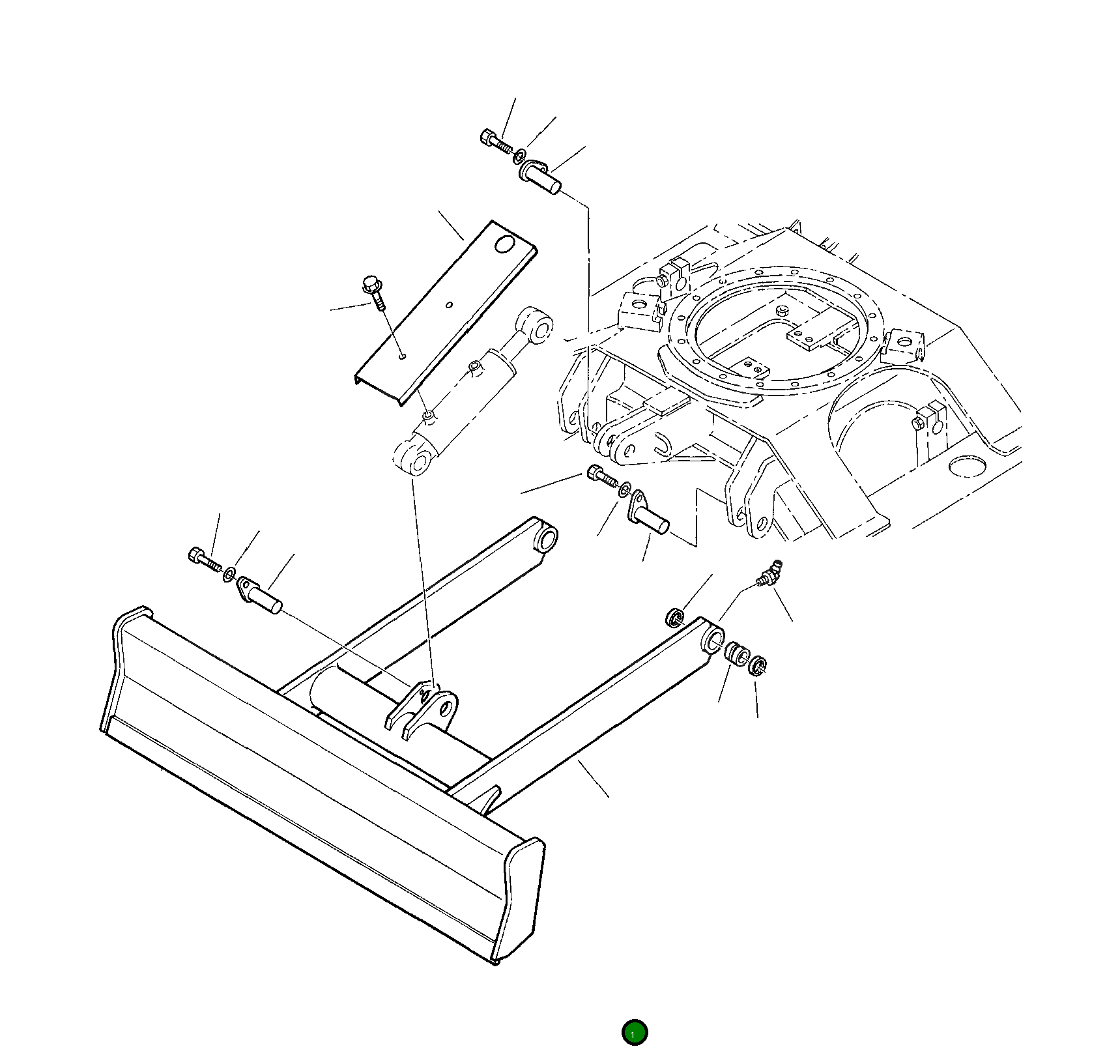 Бульдозерный отвал 3F20A4050 Komatsu