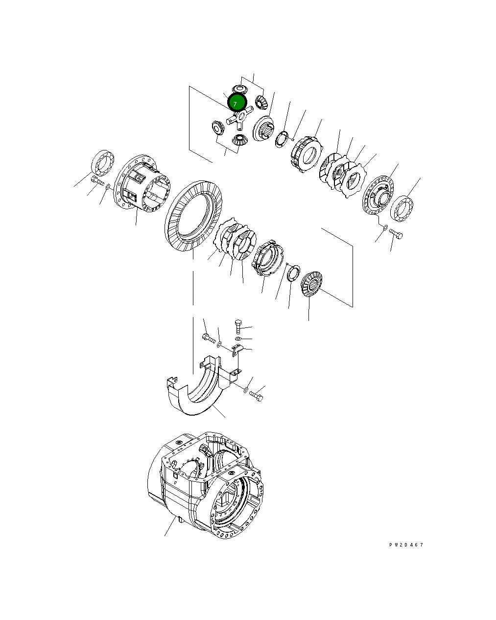 Вал 424-22-27220 Komatsu