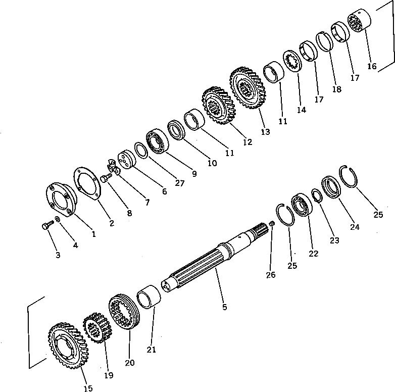 Вал 144-14-16110 Komatsu