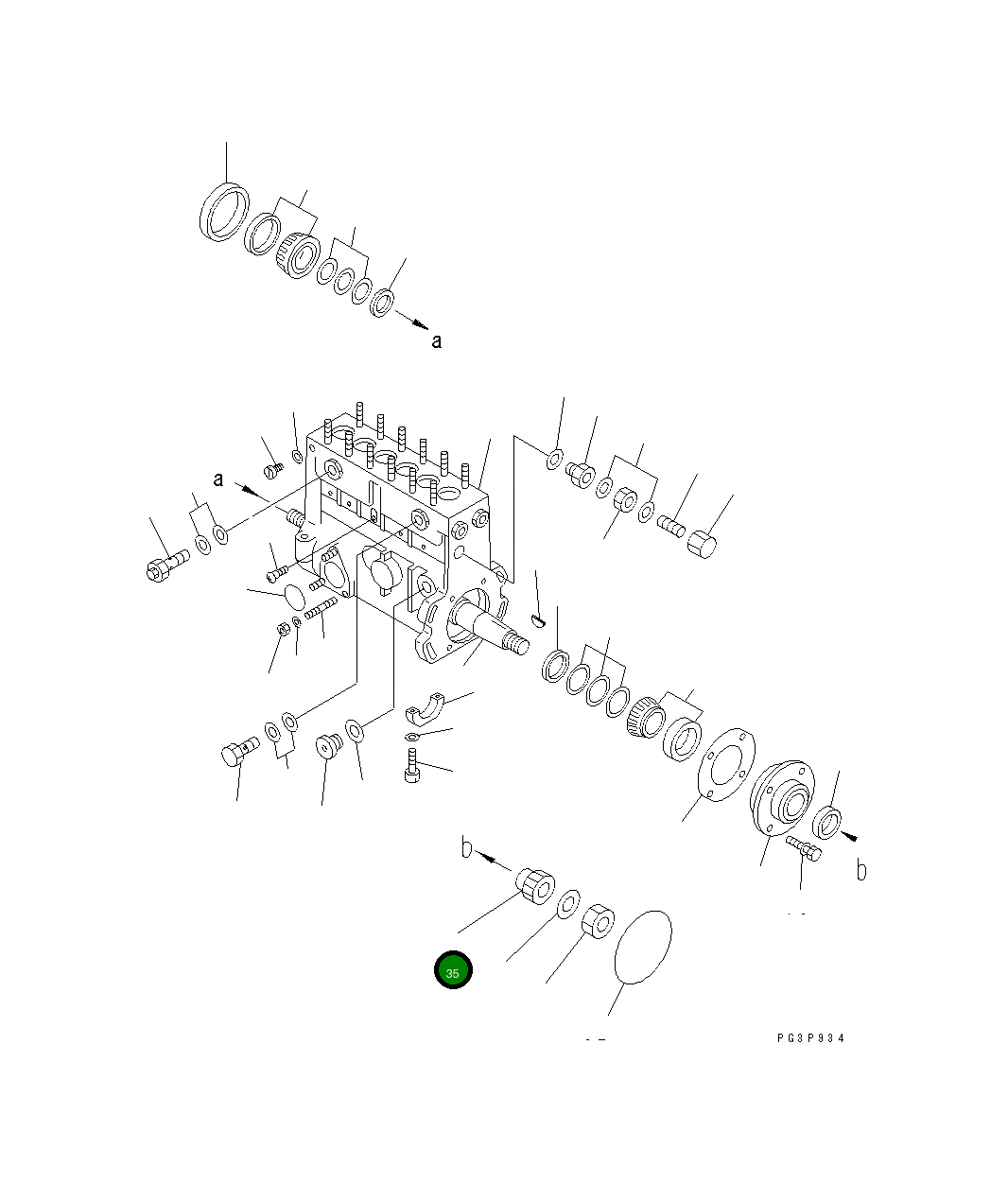 Вал ND092575-0260 Komatsu