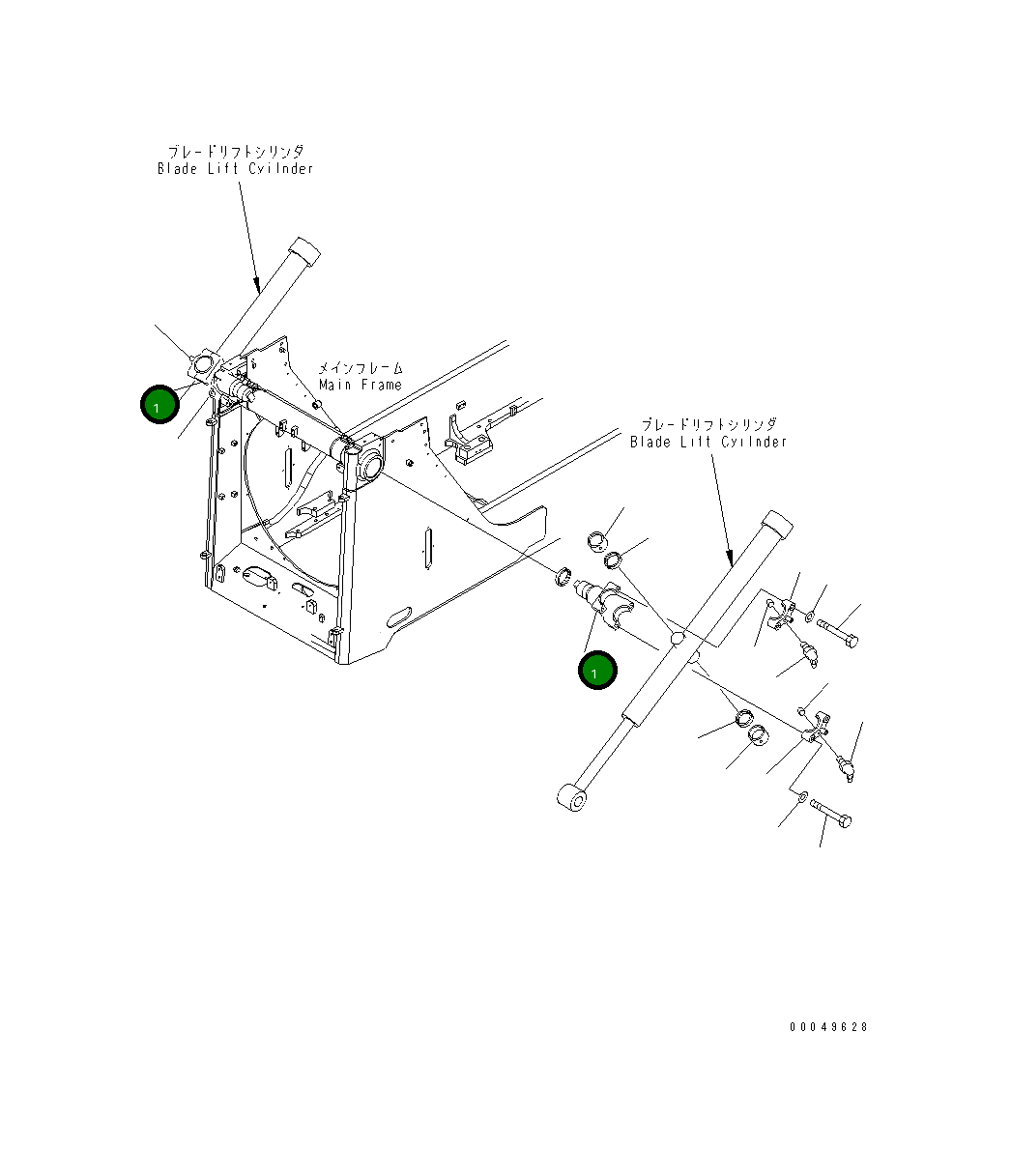 Вилка 17A-61-43210 Komatsu