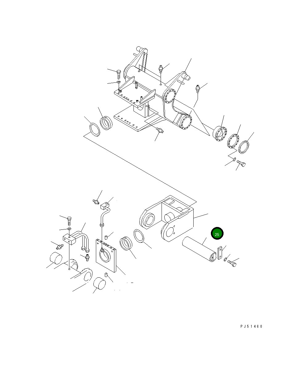 Вал 262-70-21190 Komatsu