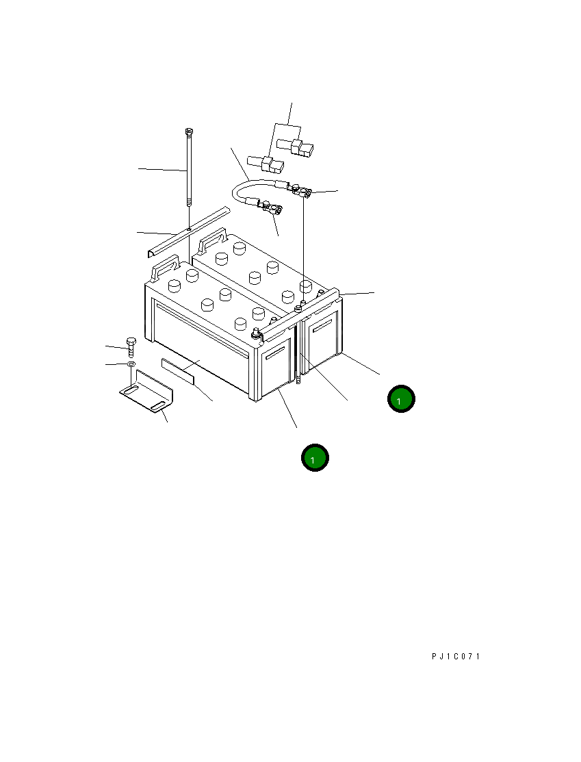 Аккумулятор WET (NX300-1) 207-06-11790 Komatsu