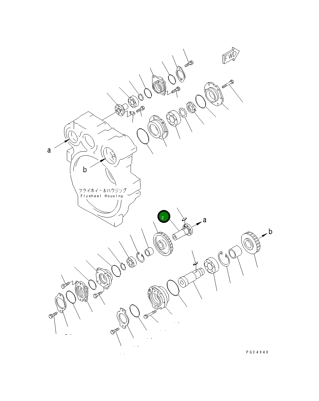 Вал 6679-22-4670 Komatsu