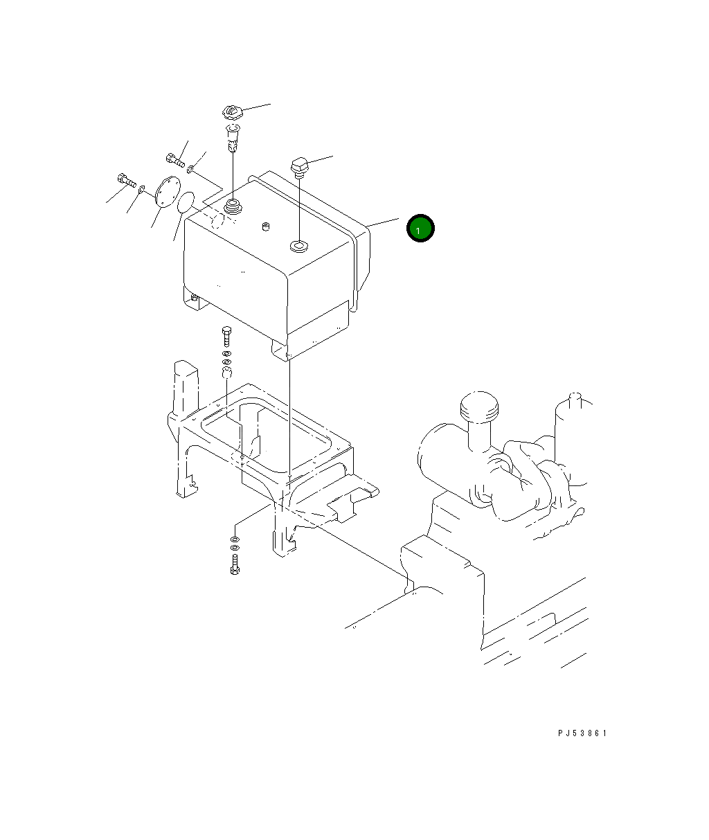 Бак 234-04-41150 Komatsu