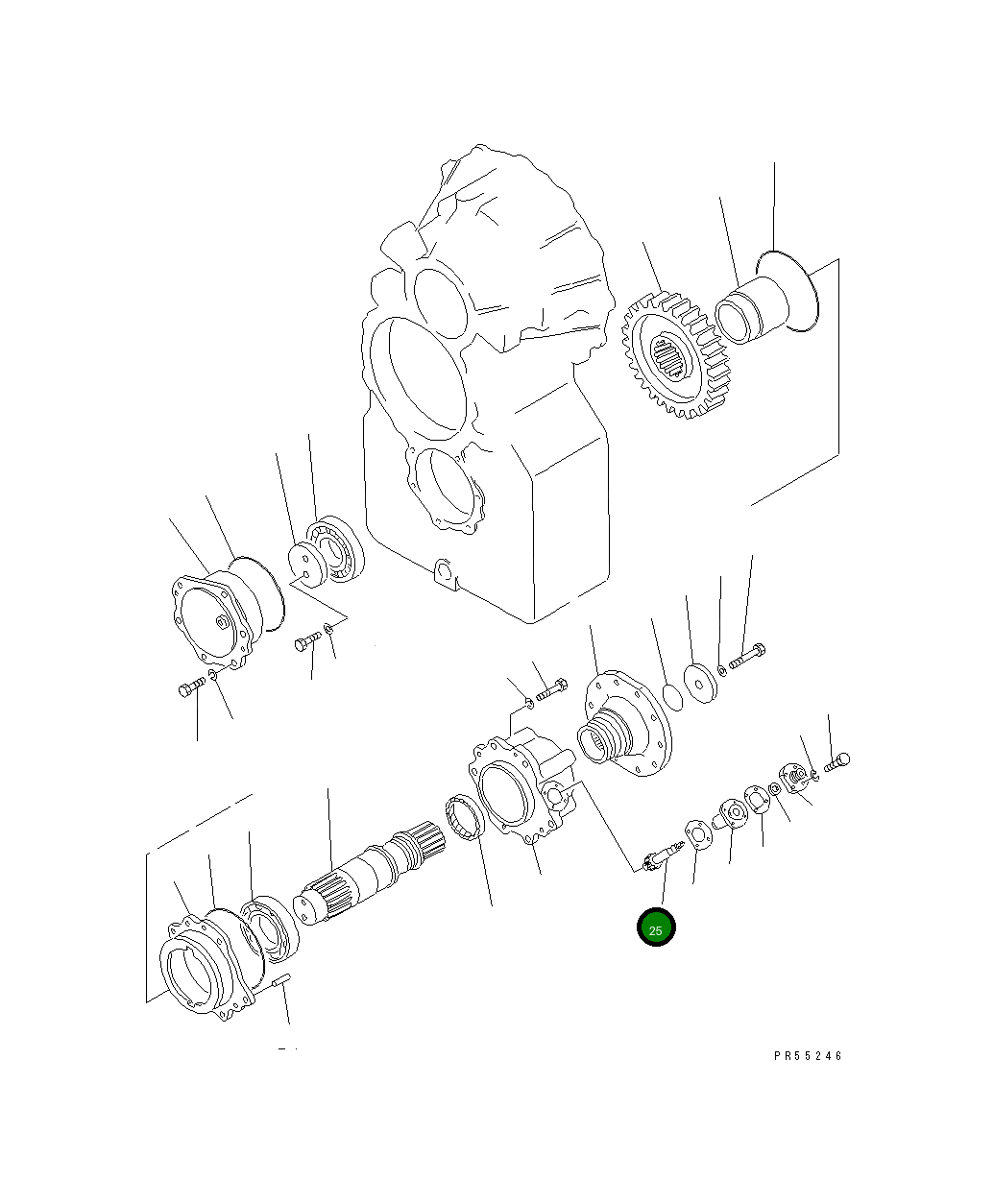Вал 232-15-13420 Komatsu