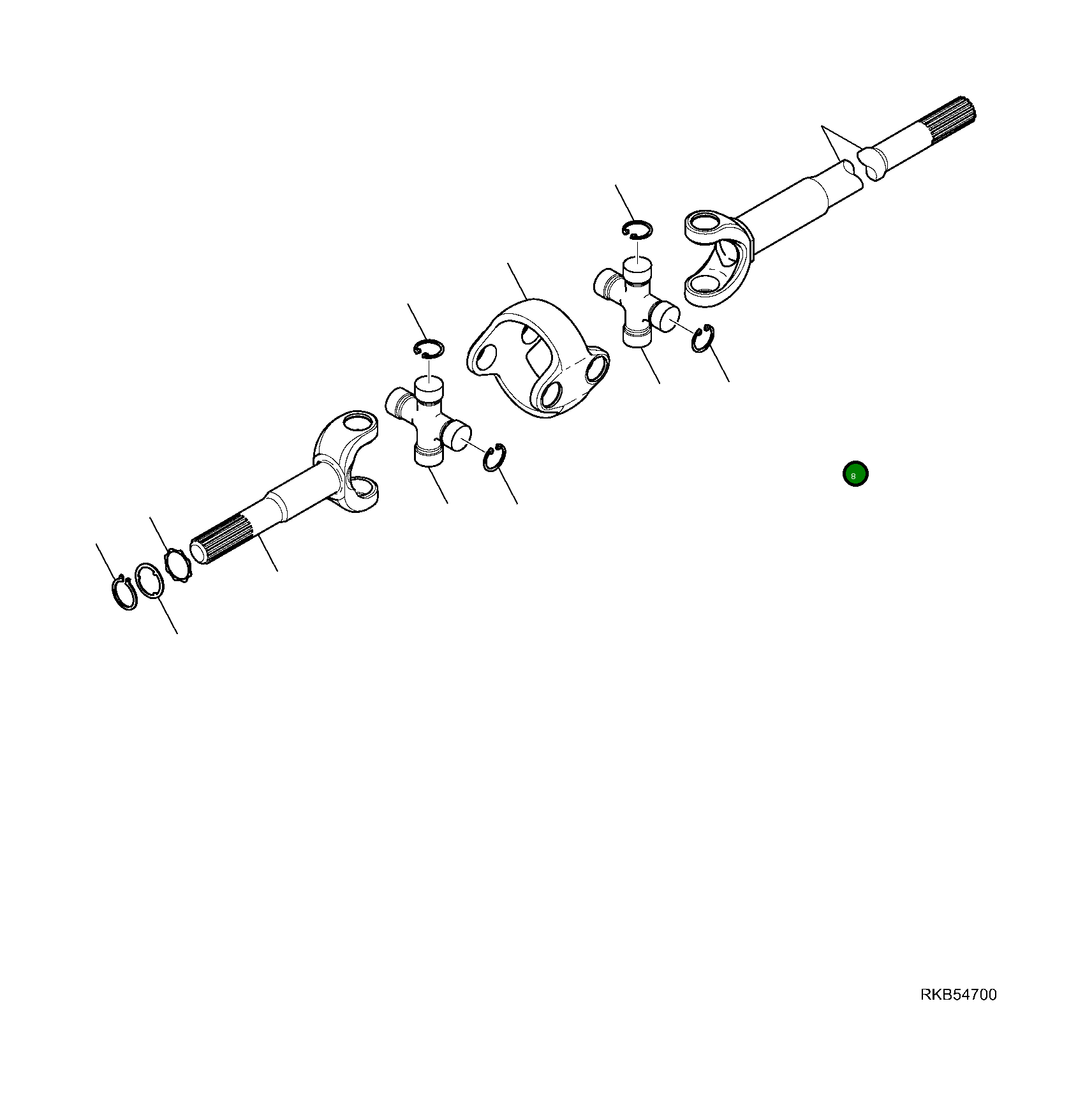 Вал CA0046355 Komatsu