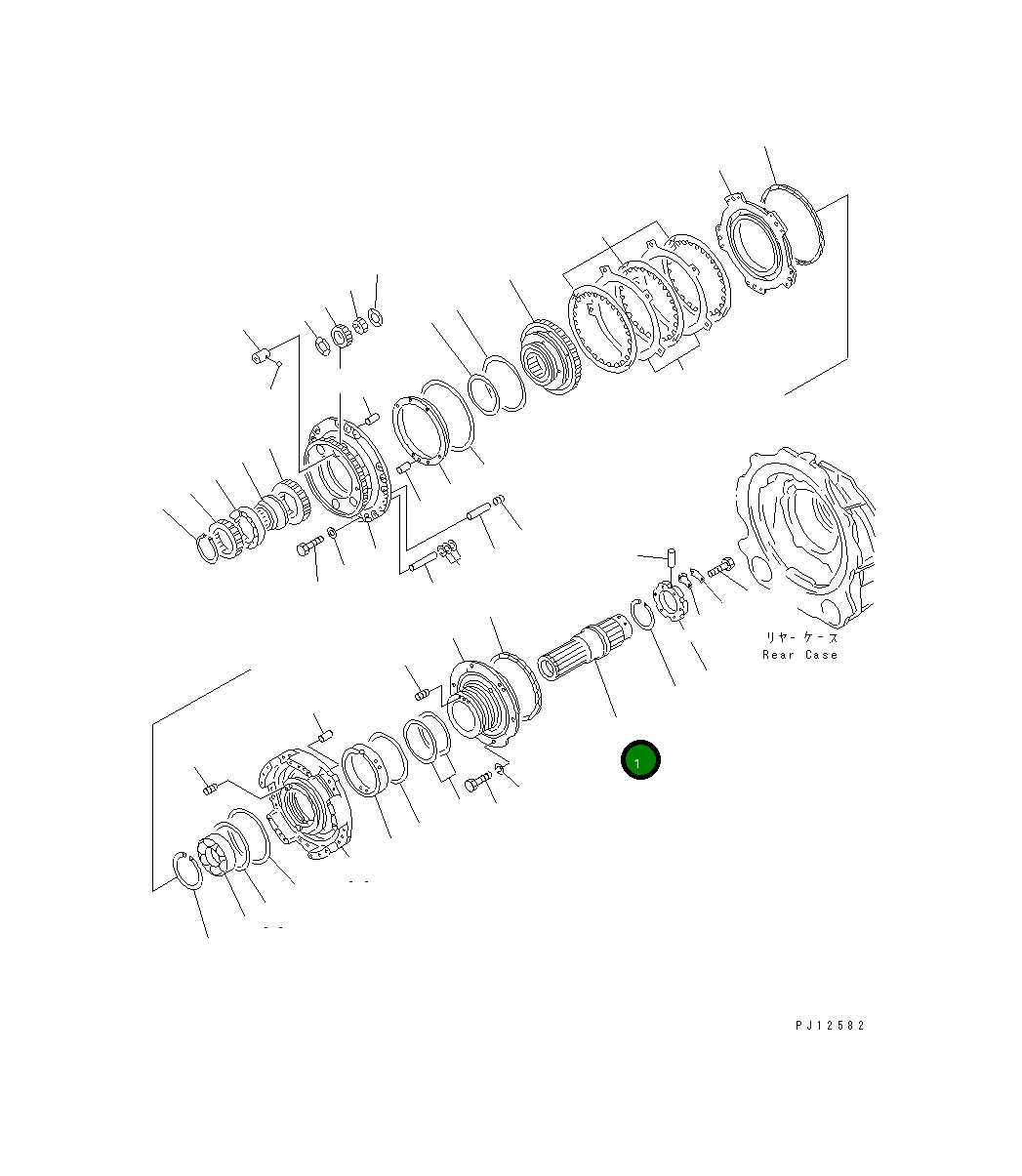 Вал 154-15-42131 Komatsu