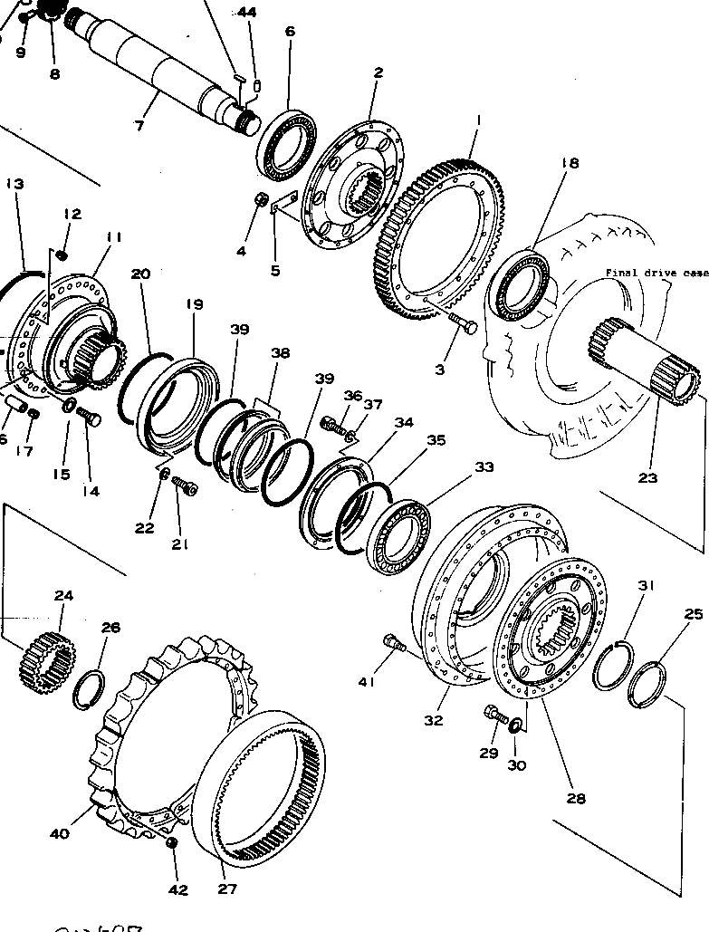 Вал 196-27-11110 Komatsu