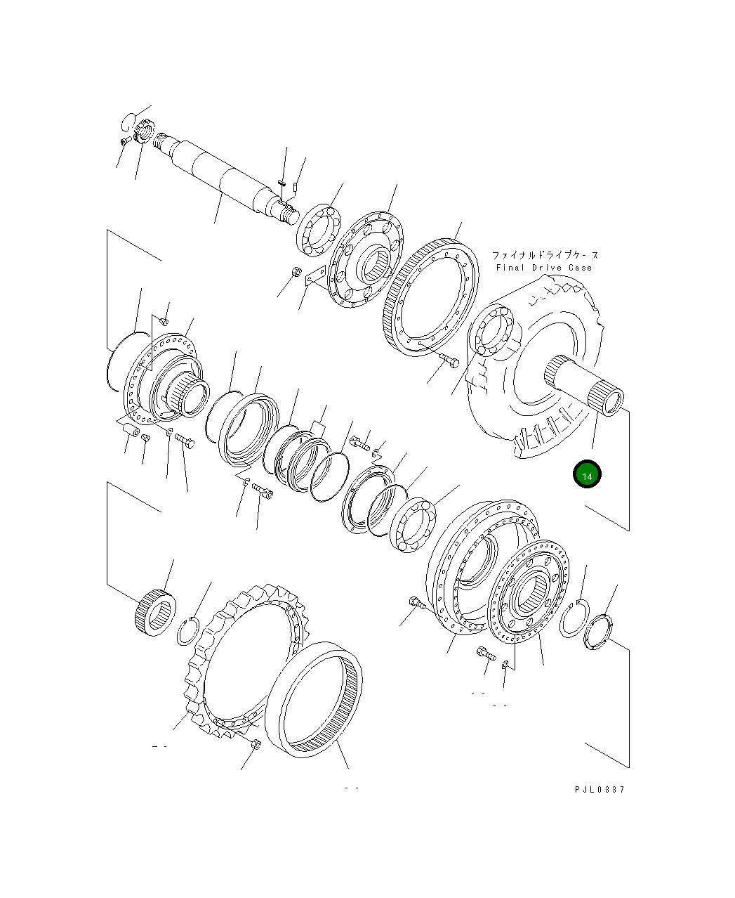 Вал 196-27-11130 Komatsu