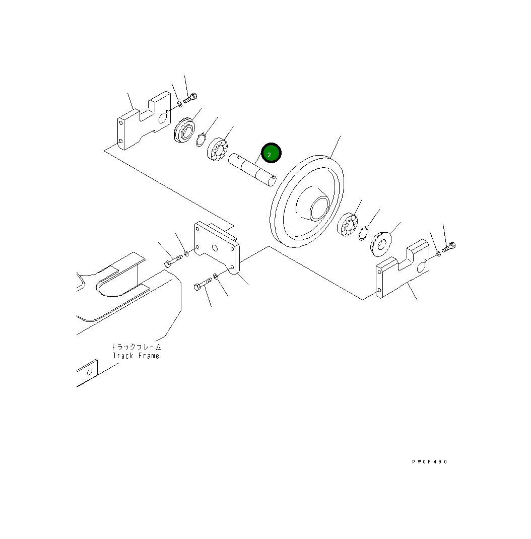 Вал IM51030000380 Komatsu