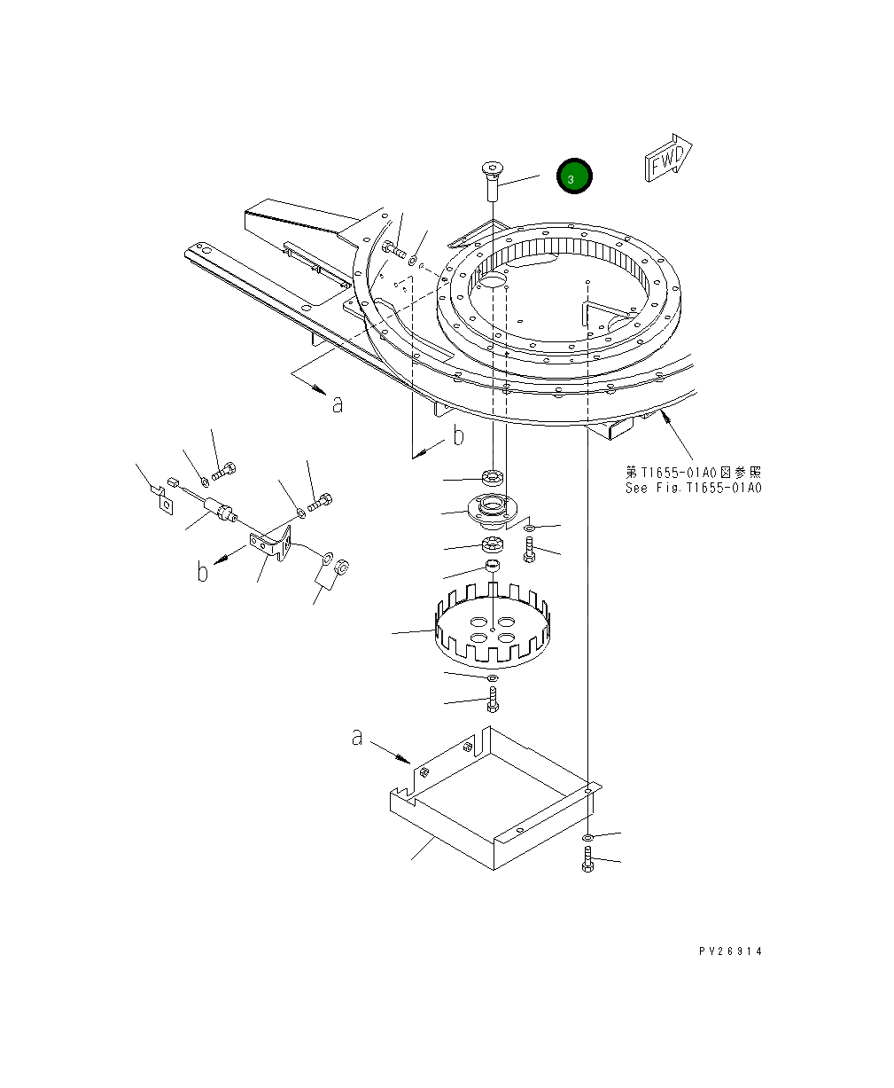 Вал 8255-72-1621 Komatsu