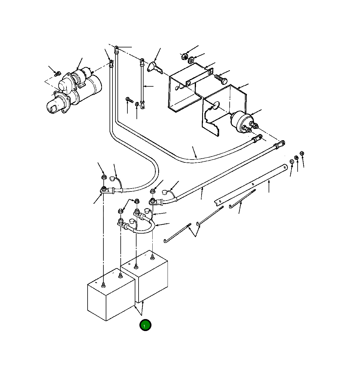 Аккумулятор с ручкой 1433 525 H1 Komatsu