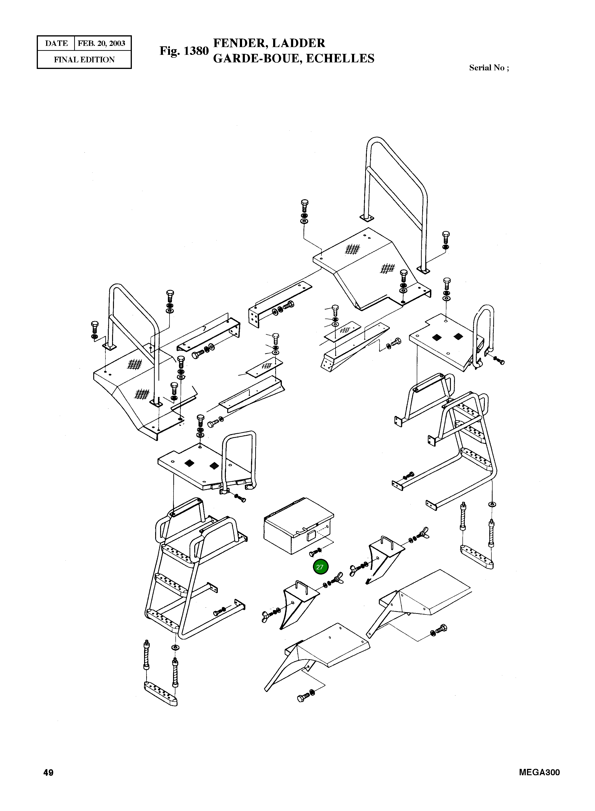 Болт M16X1.5X28 S0721151 Komatsu