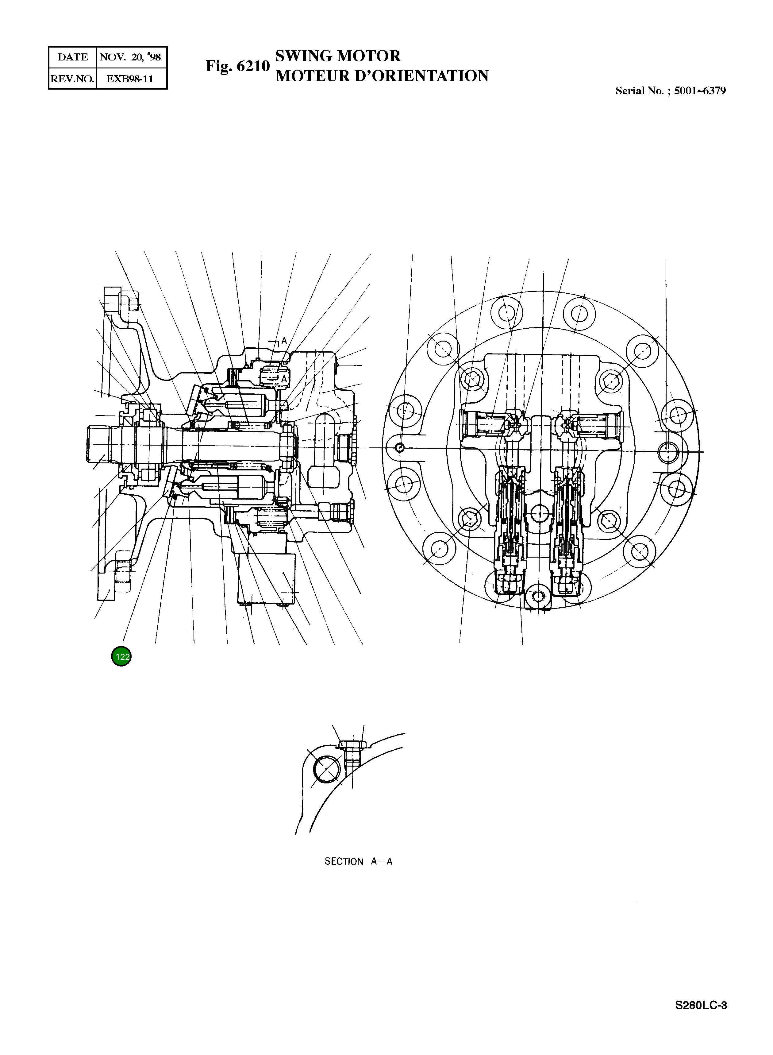 Башмак 113352A Komatsu