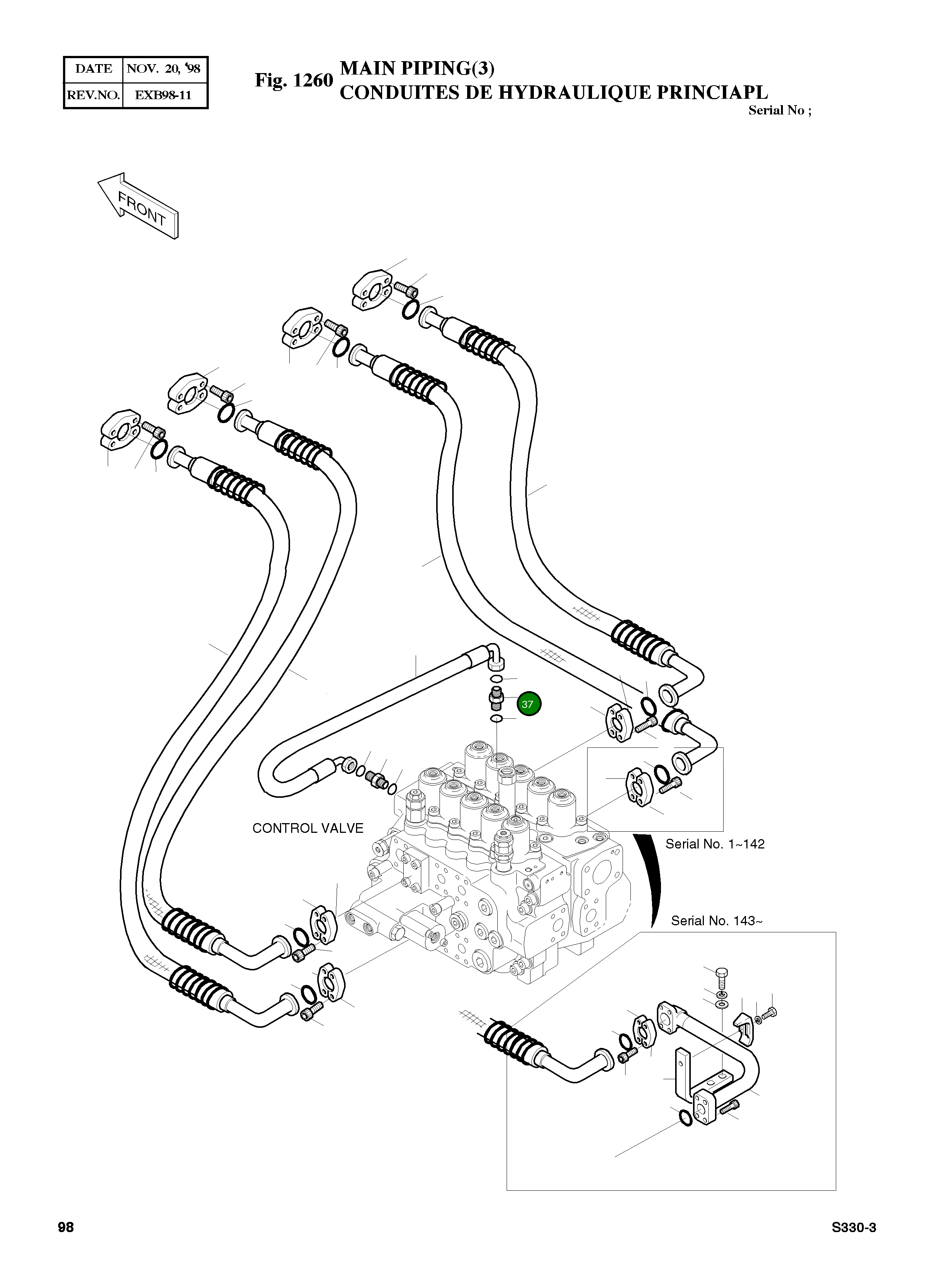 Адаптер PF(0)1/2-UNF13/16 2181-4133D3 Komatsu