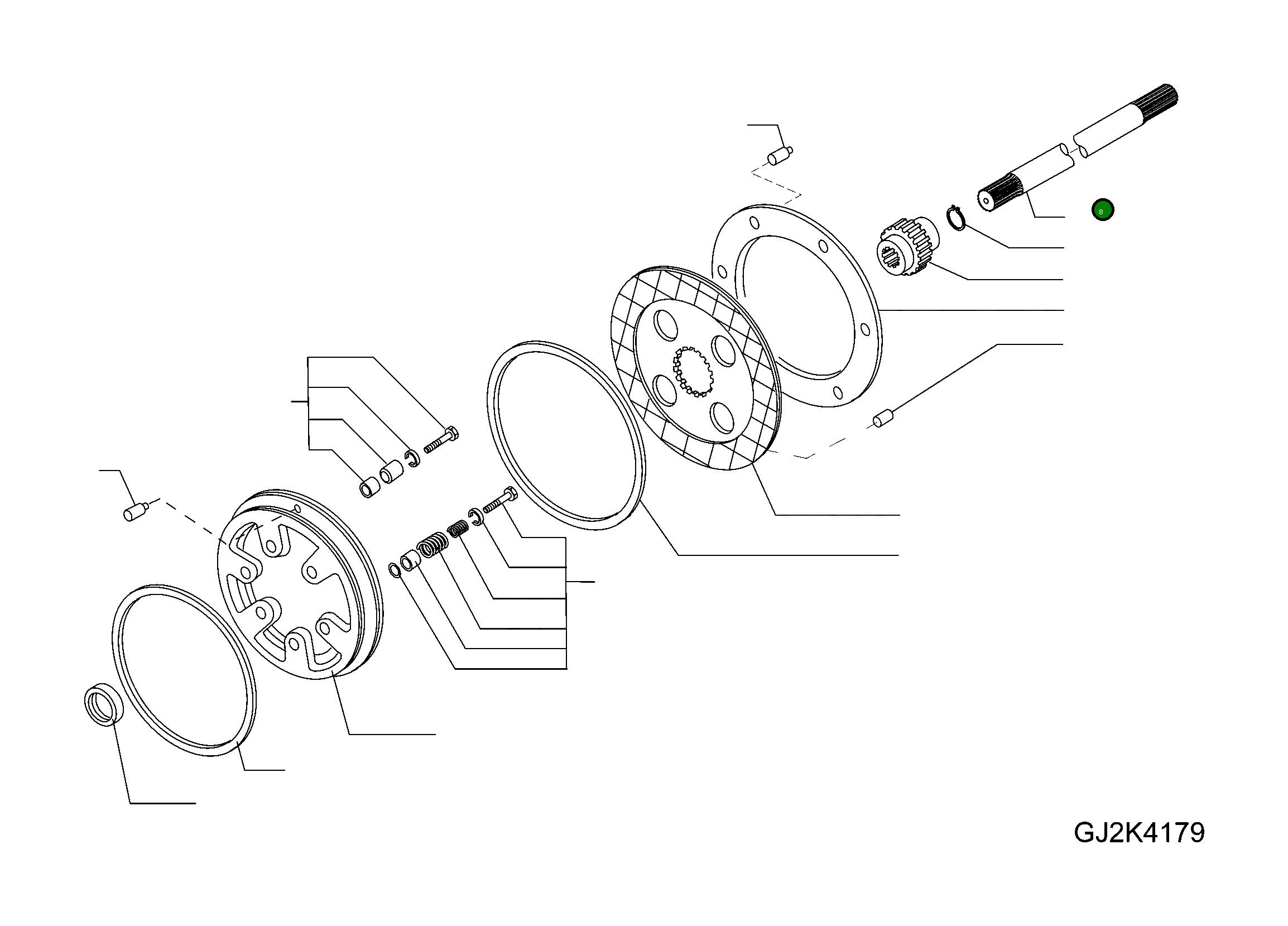 Вал 42W-22-H0P85 Komatsu