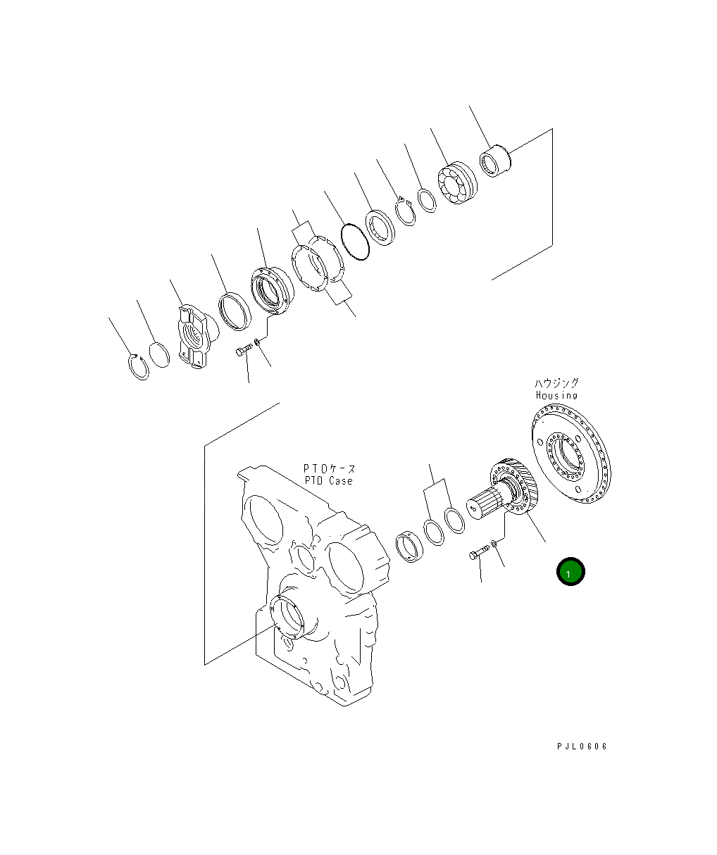 Вал 198-13-41351 Komatsu