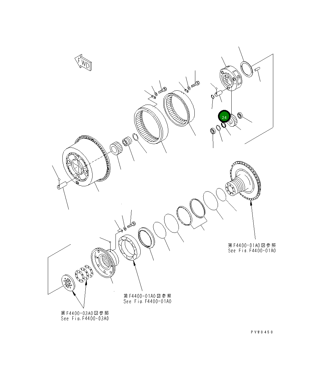 Вал 42C-22-12820 Komatsu