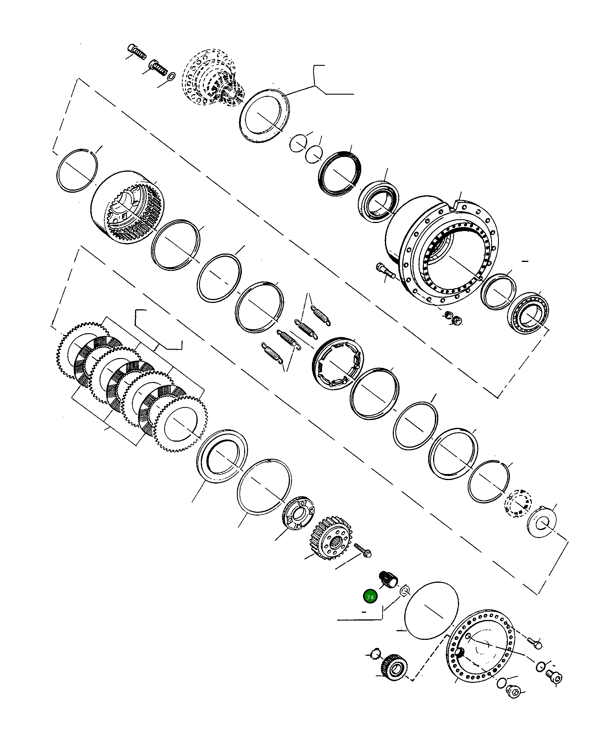 Вал 3235648M1 Komatsu