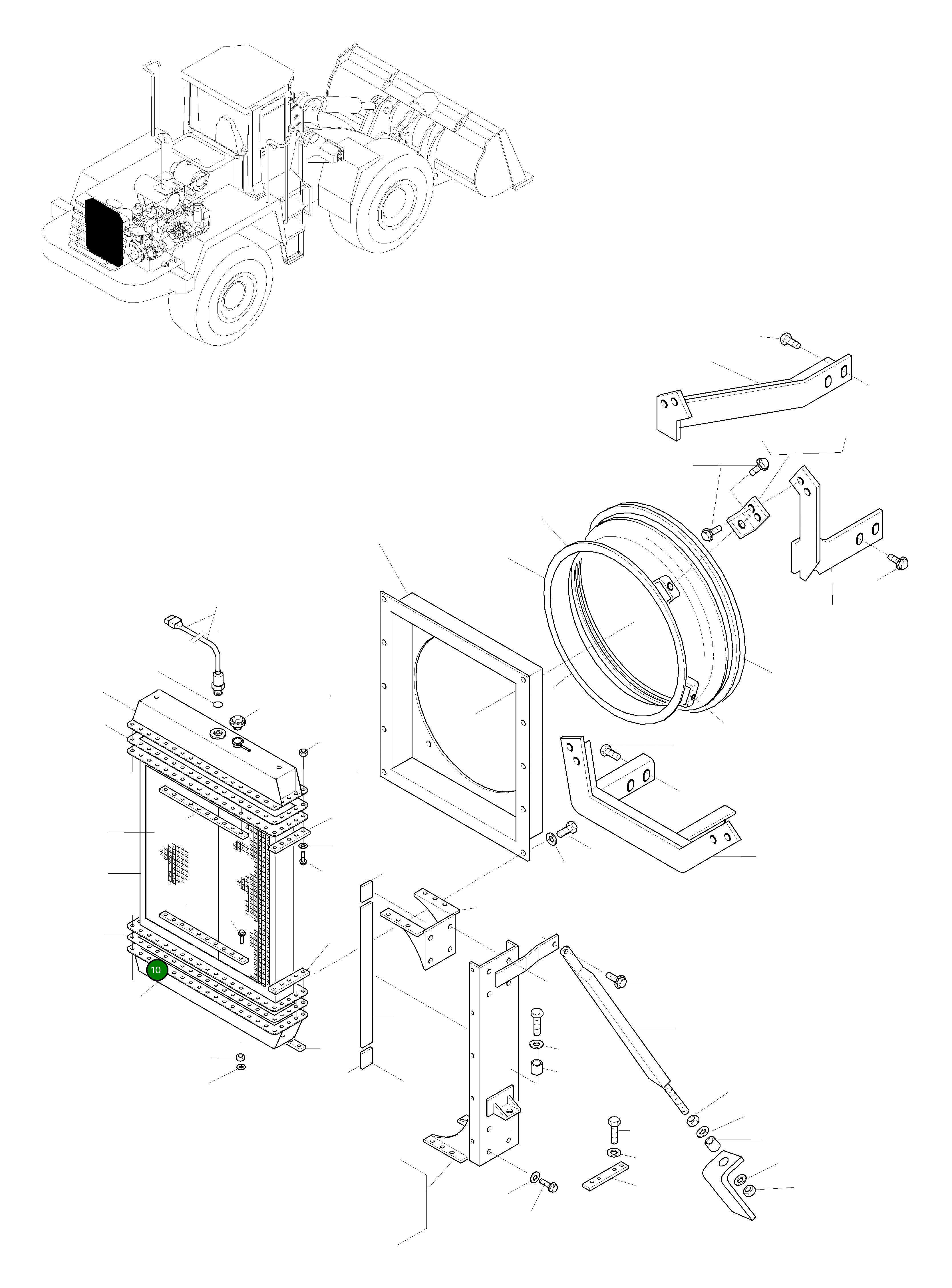 Бак 419-03-H0P35 Komatsu