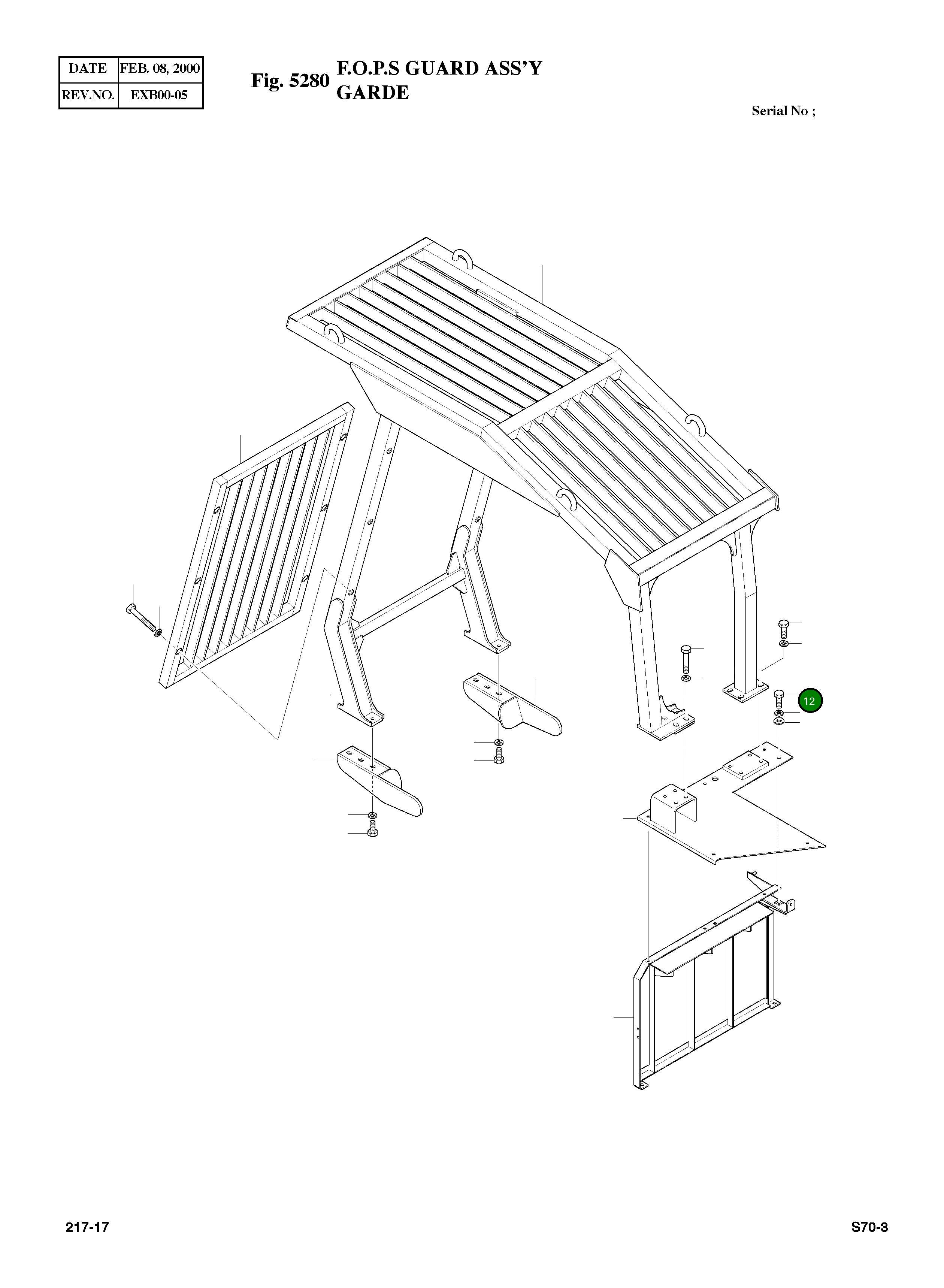 Болт M10X1.5X28 S0512153 Komatsu
