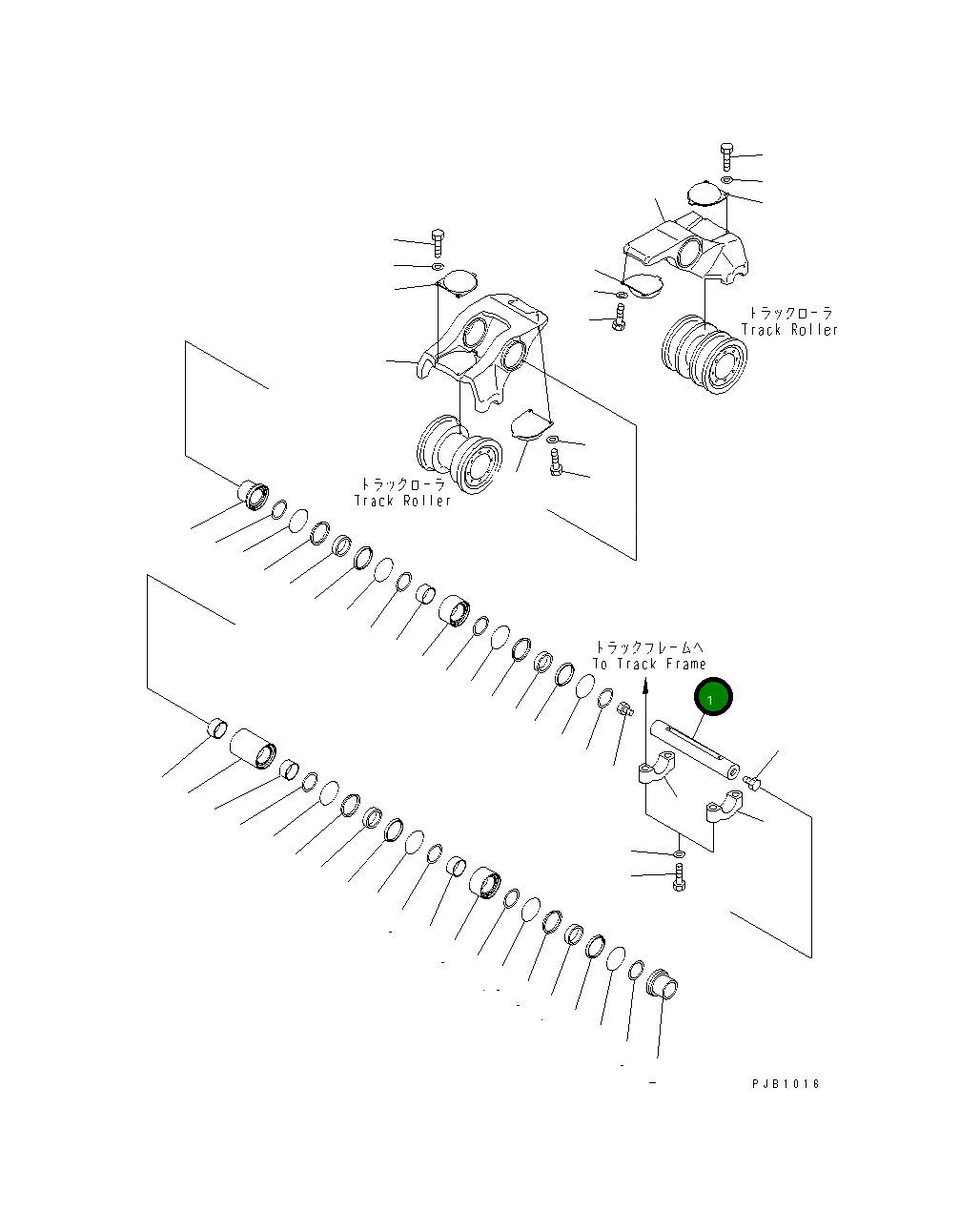 Вал 17A-30-16211 Komatsu