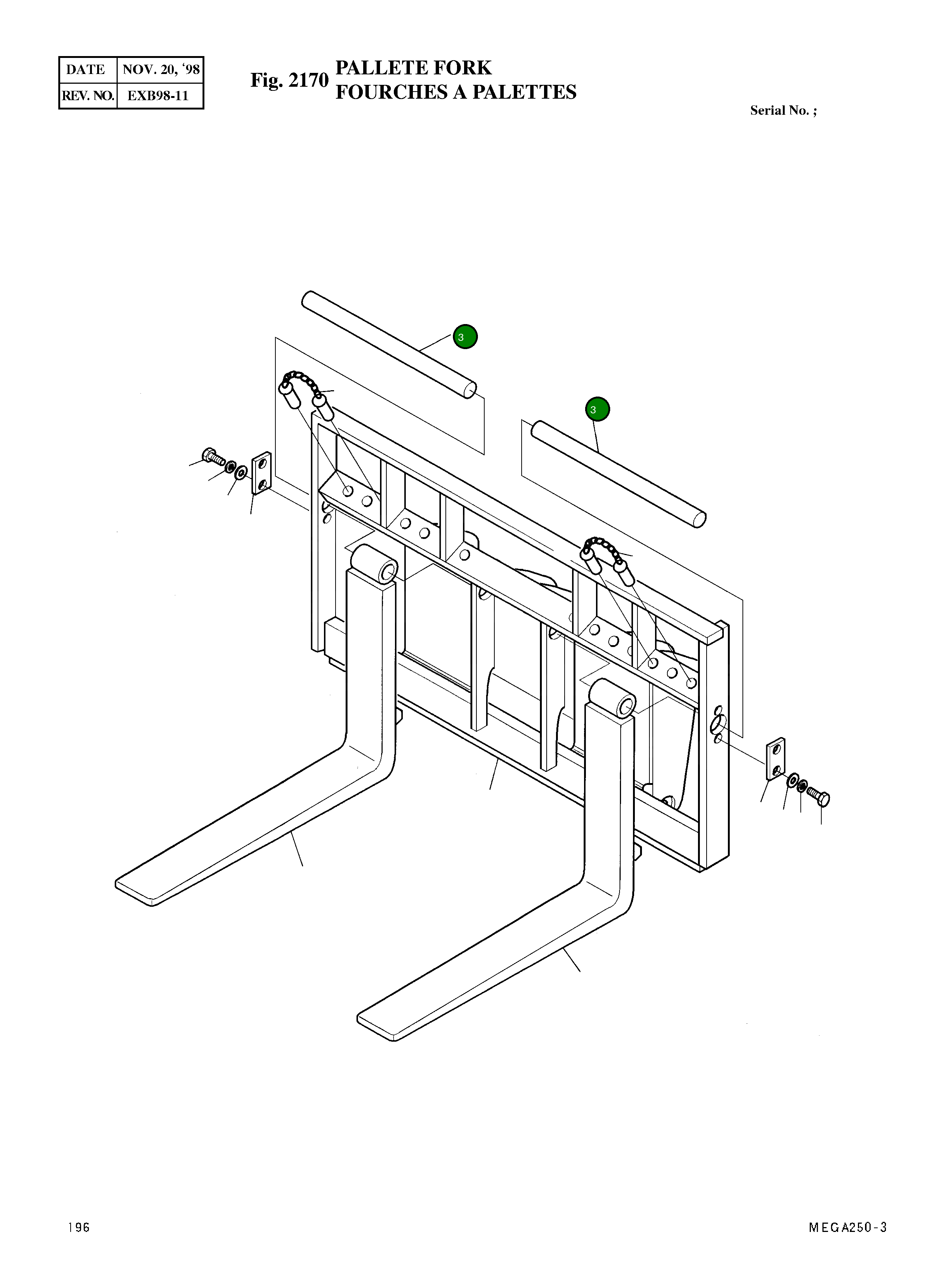Вал 4112-1250 Komatsu