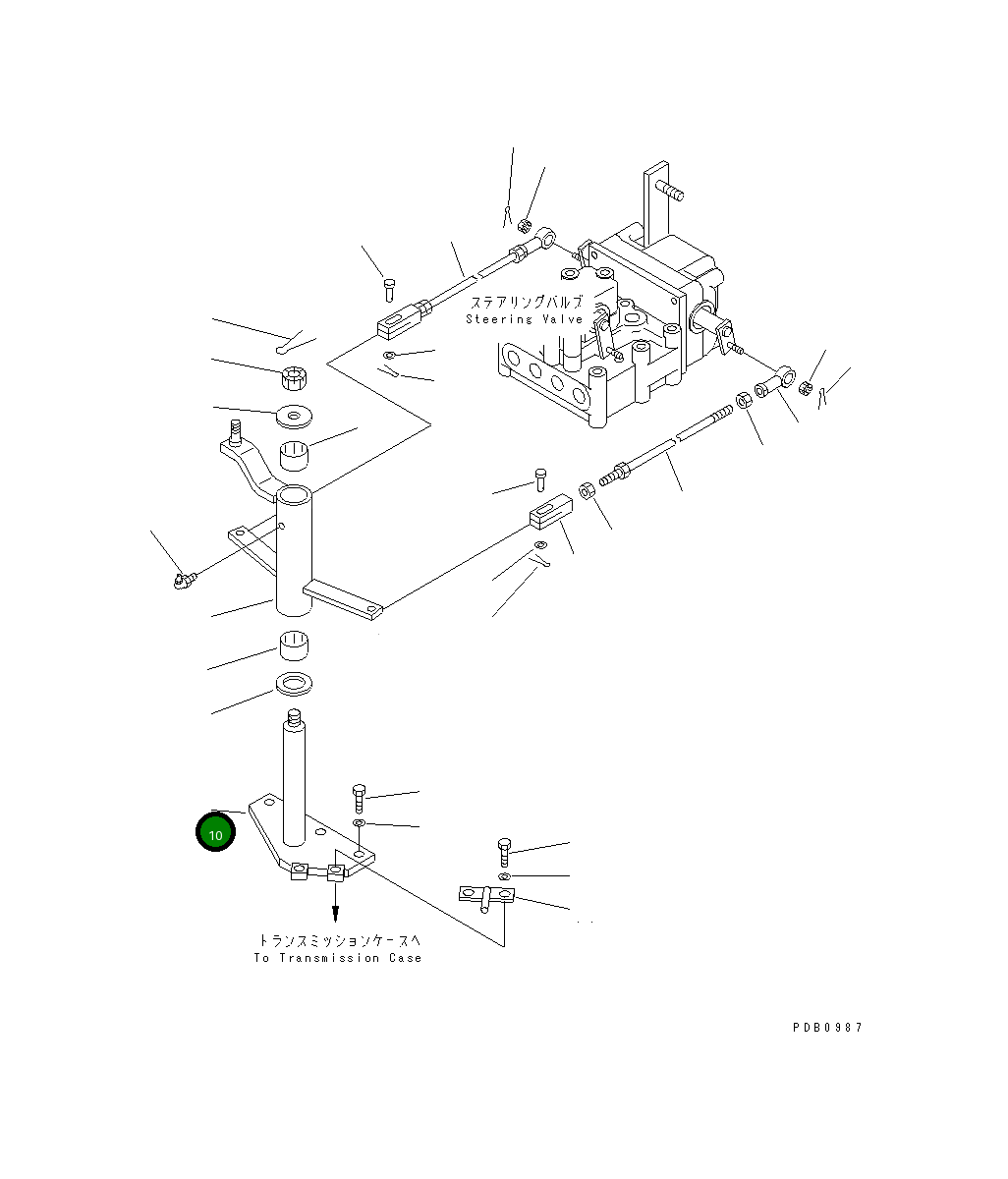 Вал 17A-43-25611 Komatsu