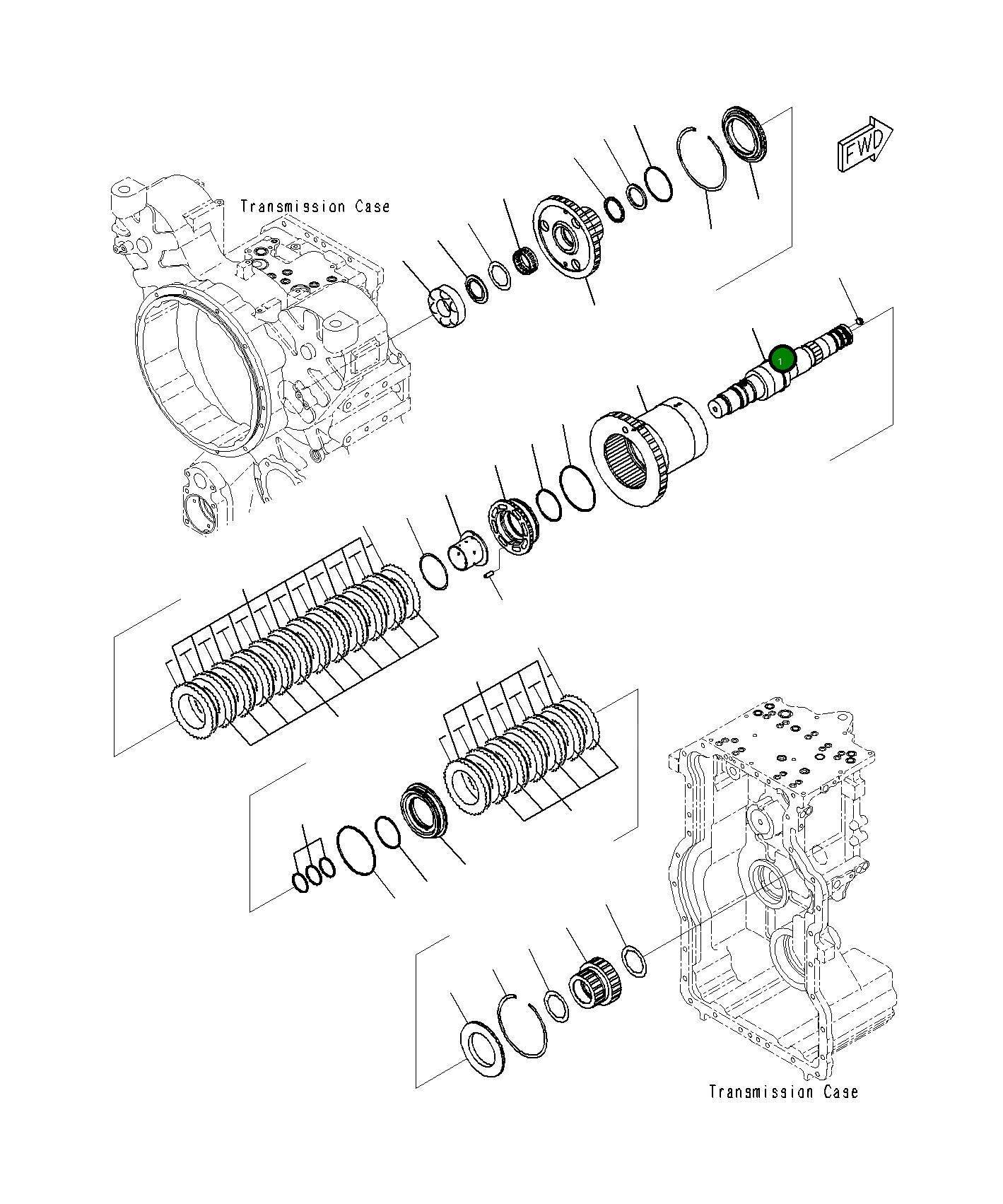 Вал 23H-15-12220 Komatsu