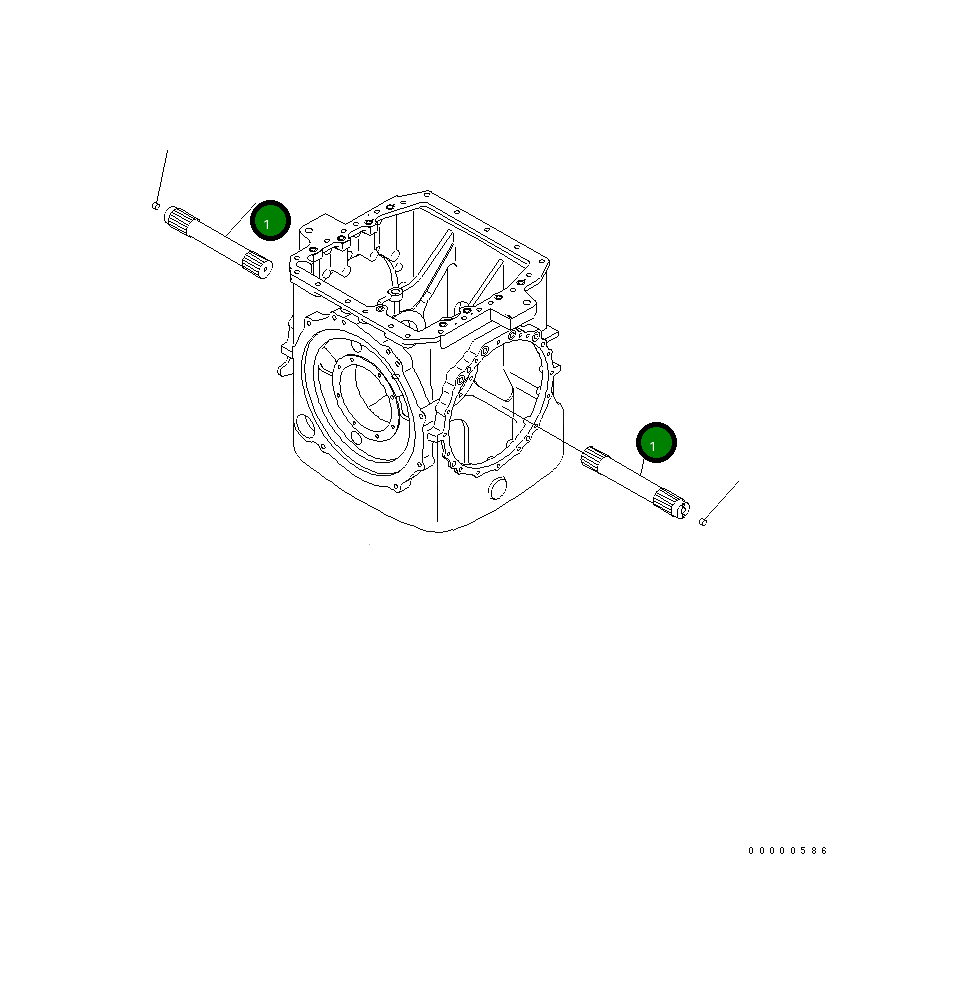 Вал 154-22-24120 Komatsu