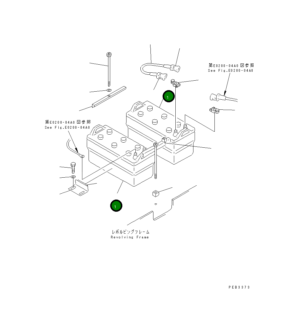 Аккумулятор, 12V 220AH 208-06-38210 Komatsu