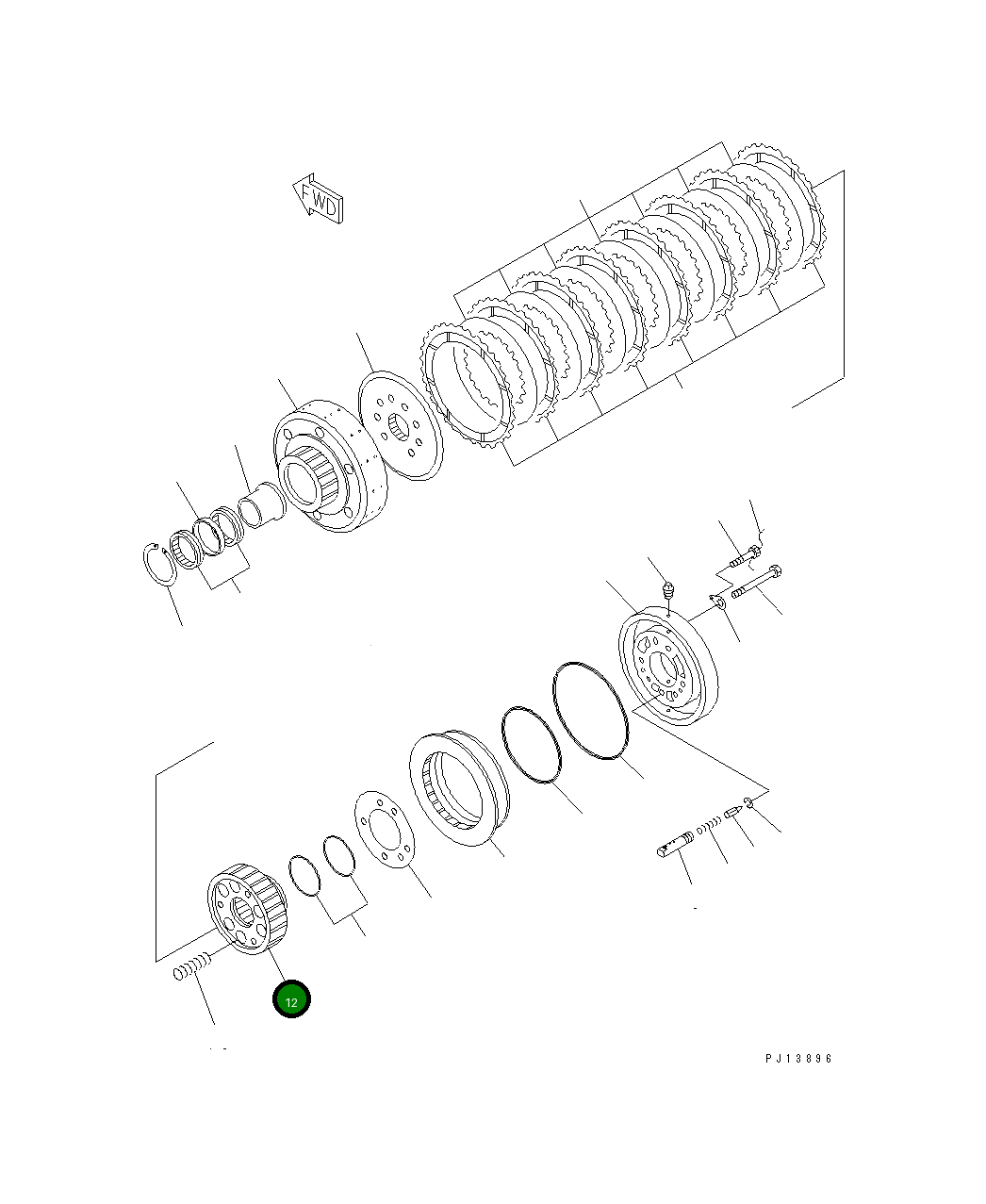 Барабан 175-916-2851 Komatsu
